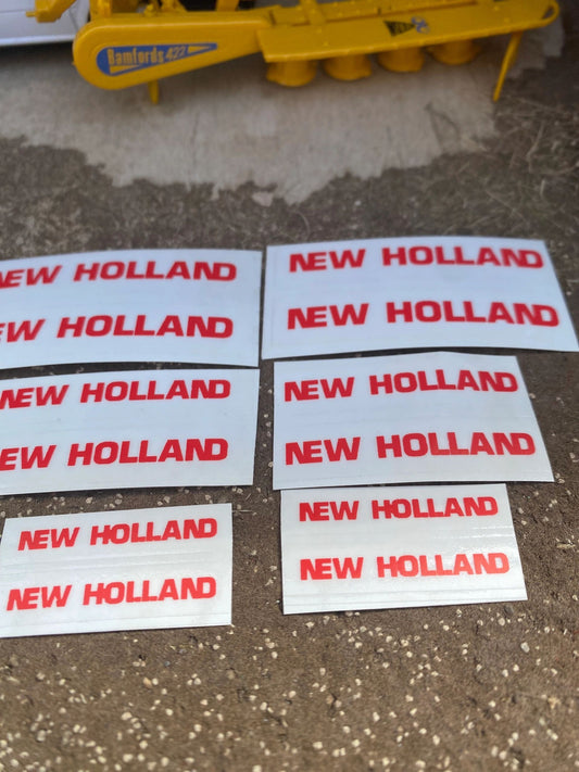New Holland Agricultural Tractor combine trailer farm machinery decals 1:32 scale High quality vinyl 12 x Image 2
