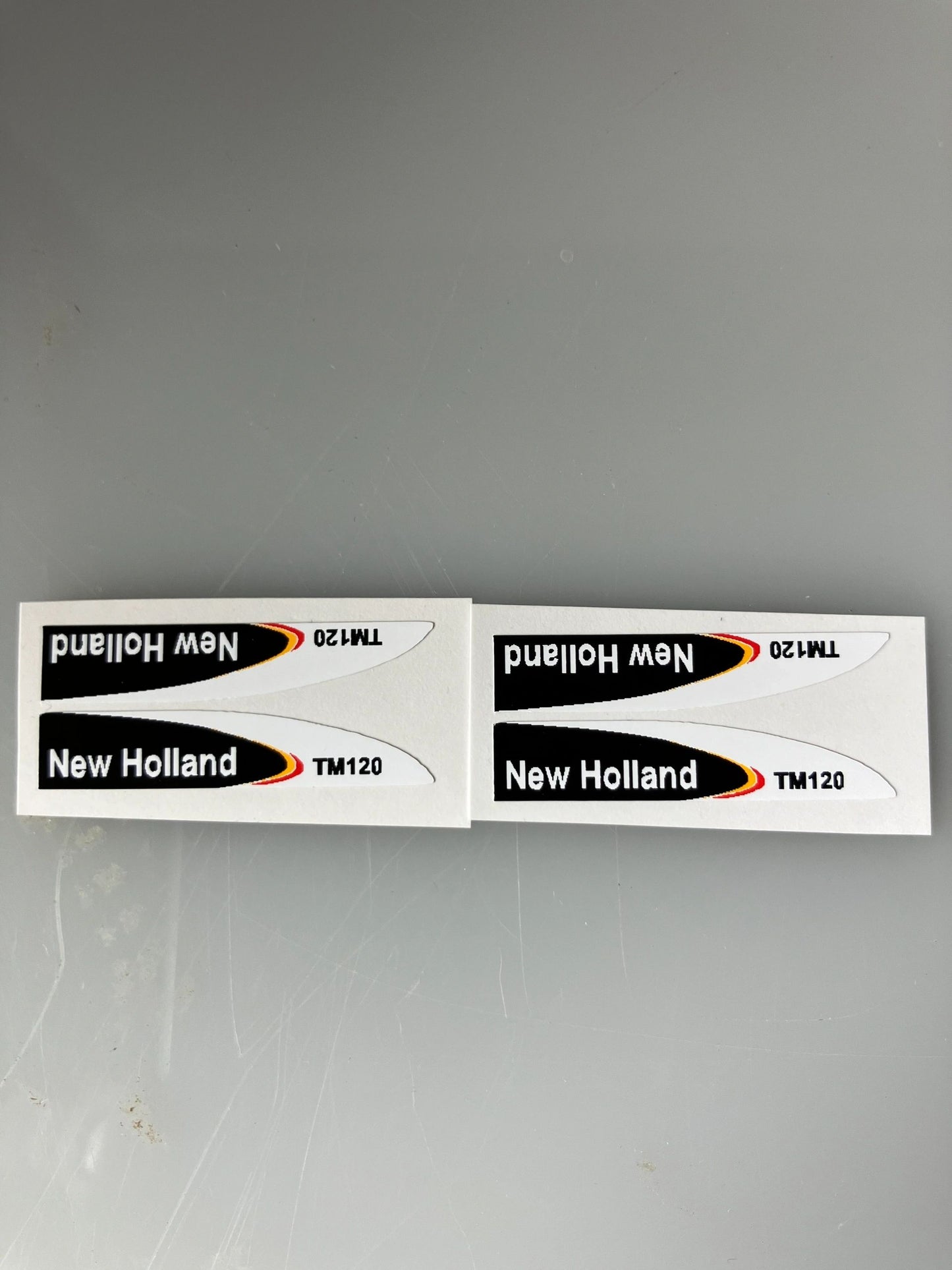 New Holland TM120 Tractor decals 1:32 scale High quality vinyl 4 decals farm machinery stickers 1:32 scale Image