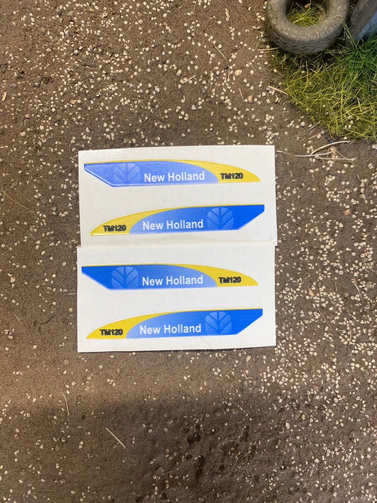 New Holland TM120 Tractor farm machinery stickers 1:32 scale High quality vinyl 4 decals New Holland TM120 Tractor farm machinery stickers 1:32 scale Image 2
