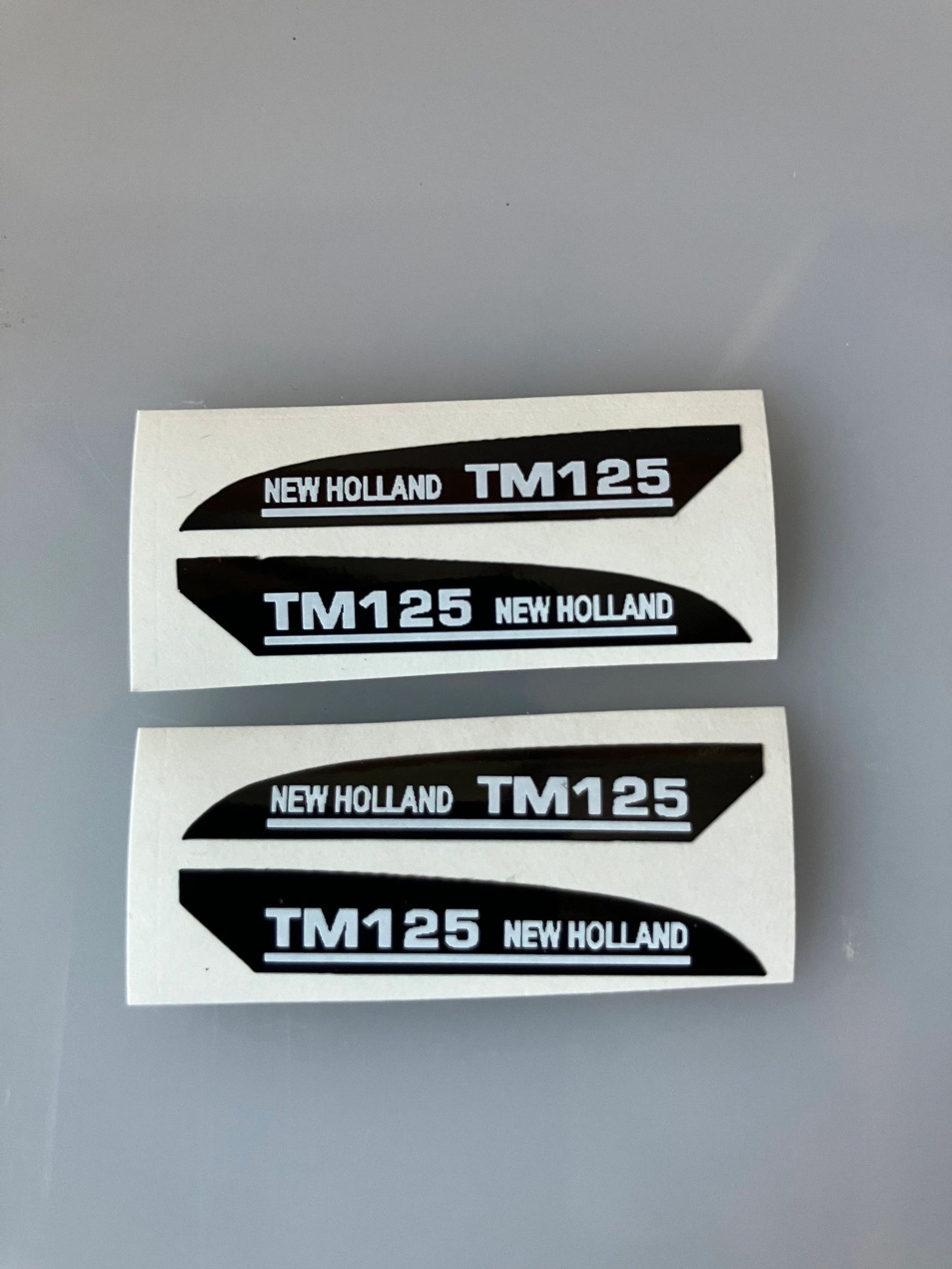 New Holland TM125 Tractor farm machinery stickers 1:32 scale High quality vinyl 4 decals 1:32 scale Image