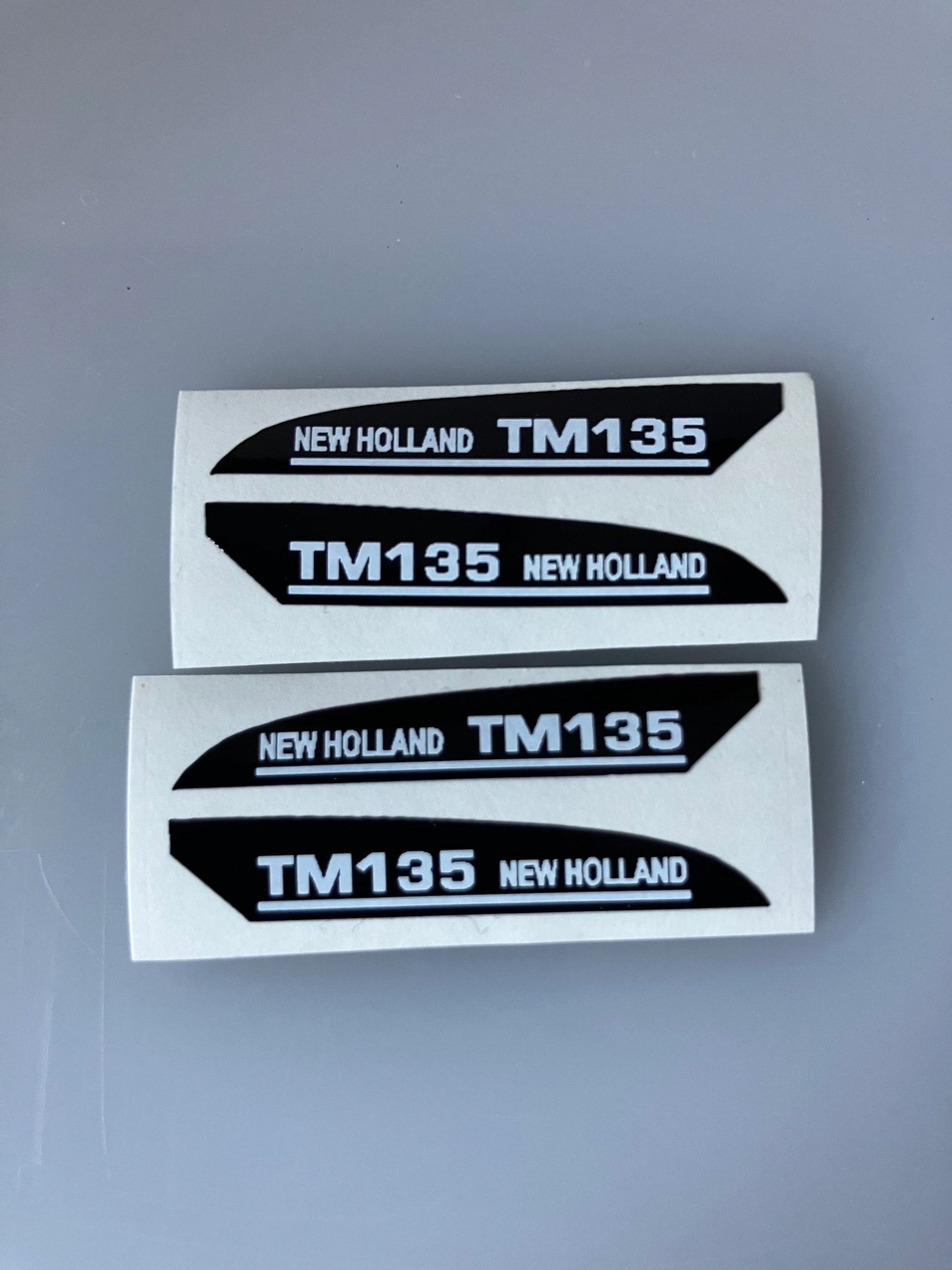 New Holland TM135 Tractor farm machinery stickers 1:32 scale High quality vinyl 4 decals 1:32 scale Image
