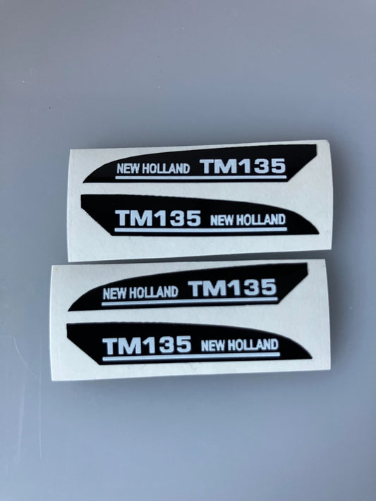 New Holland TM135 Tractor farm machinery stickers 1:32 scale High quality vinyl 4 decals 1:32 scale Image 2