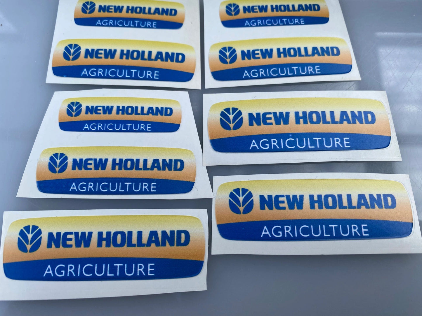 New Holland farm machinery tractor High quality vinyl 9 x Agricultural Tractor trailer farm machinery decals Image