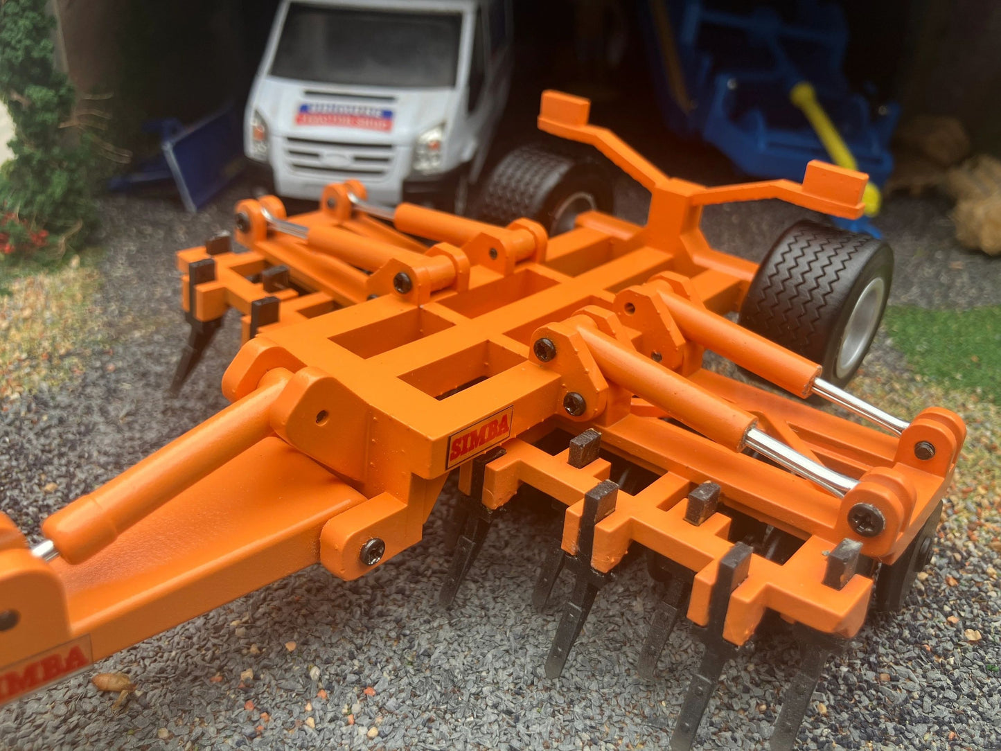 Orange Simba 3.3m double folding press cultipress 1:32 scale conversion Image 4