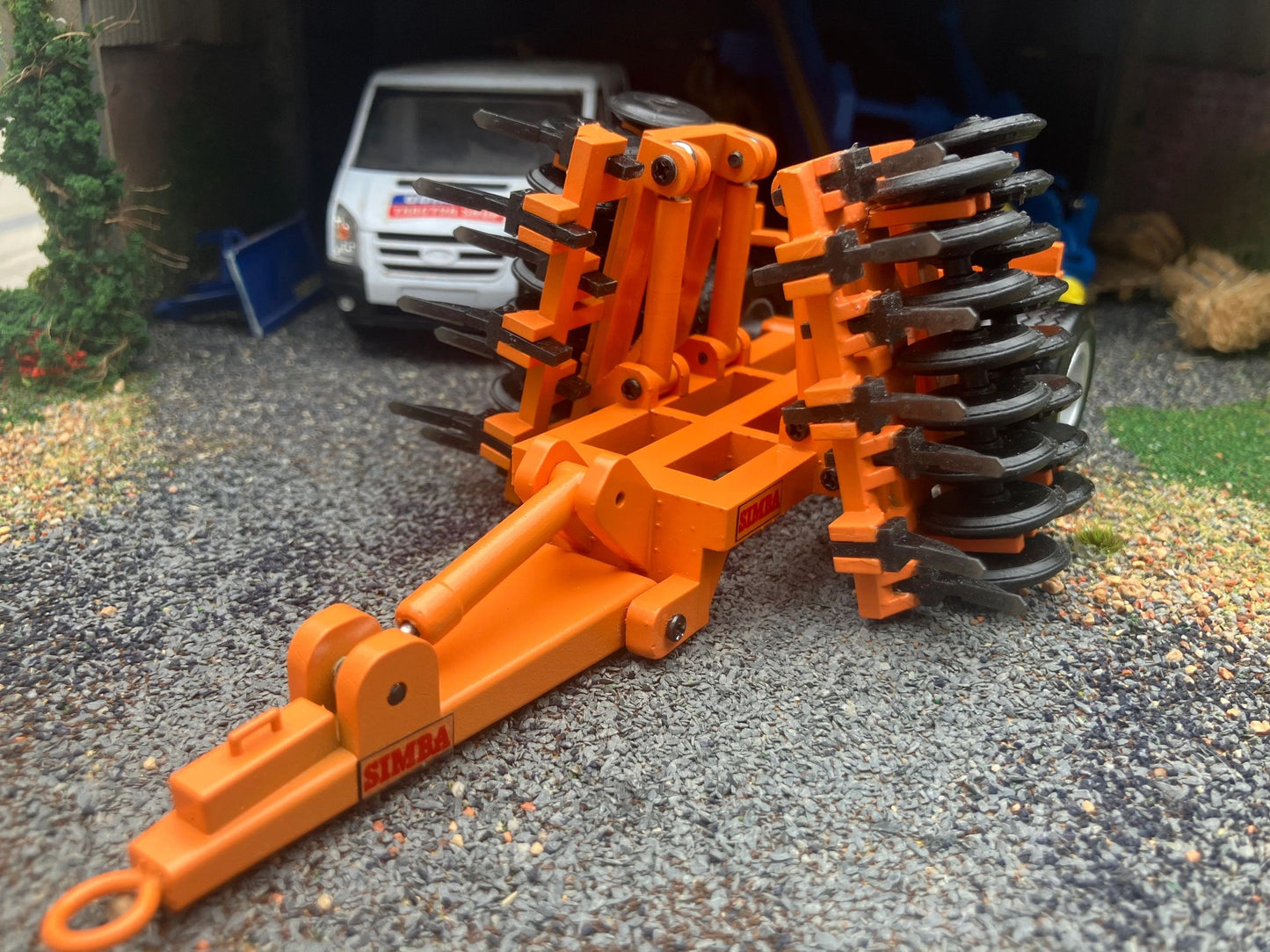 Orange Simba 3.3m double folding press cultipress 1:32 scale conversion Image 5