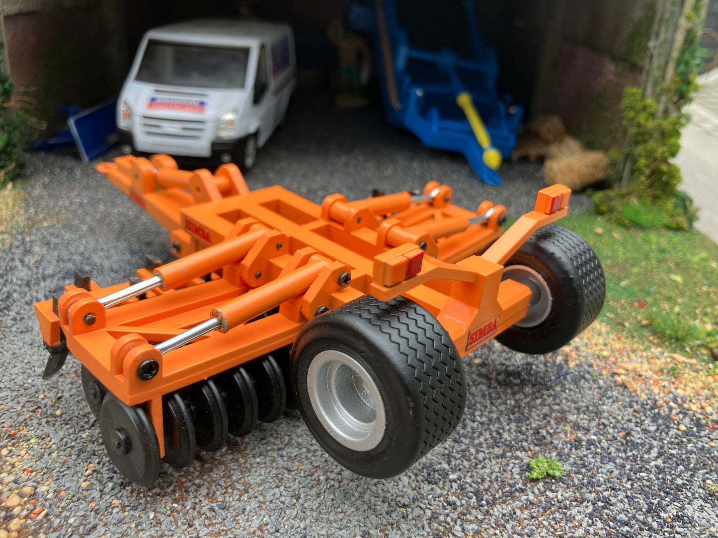 Orange Simba 3.3m double folding press cultipress 1:32 scale conversion Image 6