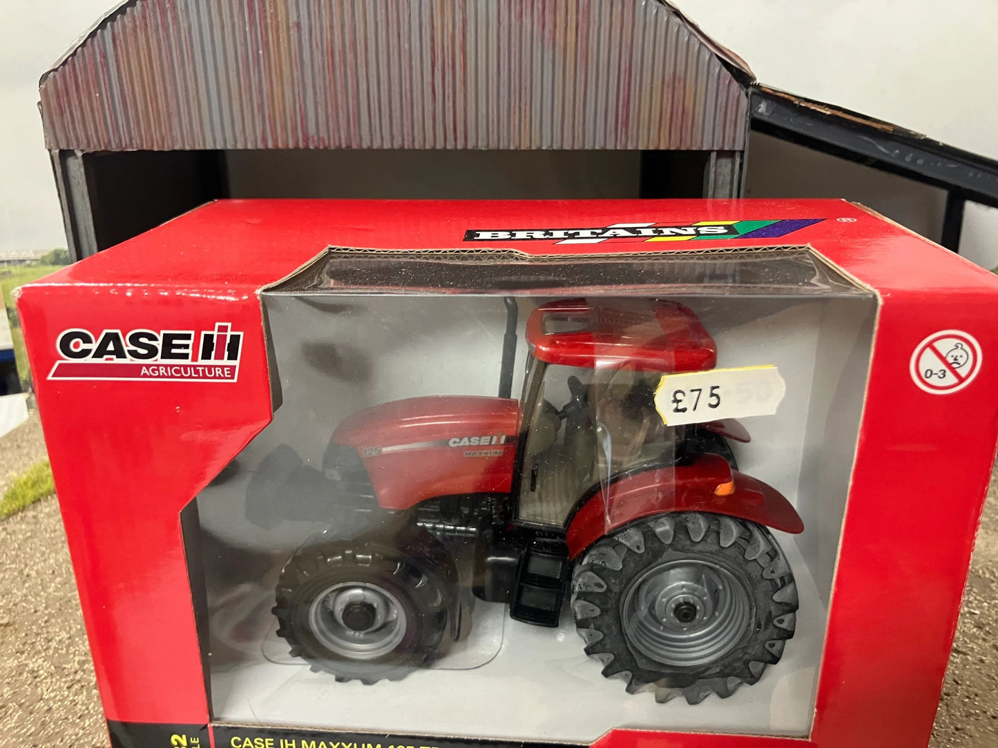 RARE one Vintage Britains CASE IH Maxxum 125 Tractor 1:32 scale 42343 Image 3