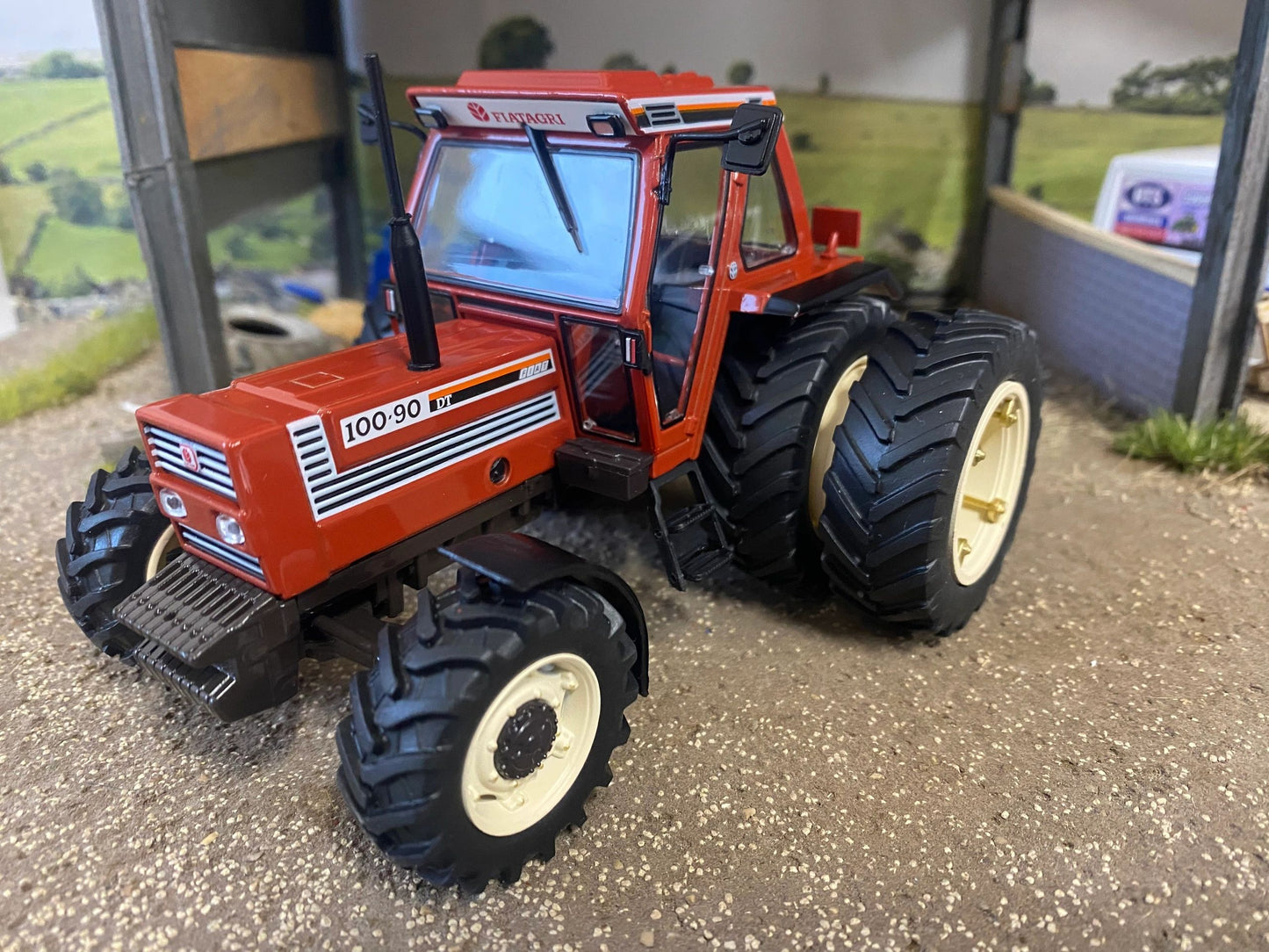 REP024 Replicagri Fiat 100-90 duals tractor 1:32 scale Boxed Image