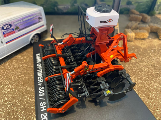 REP251 Replicagri Kuhn Optimer 303 + Kuhn Hopper SH201 1:32 scale Boxed Image 2