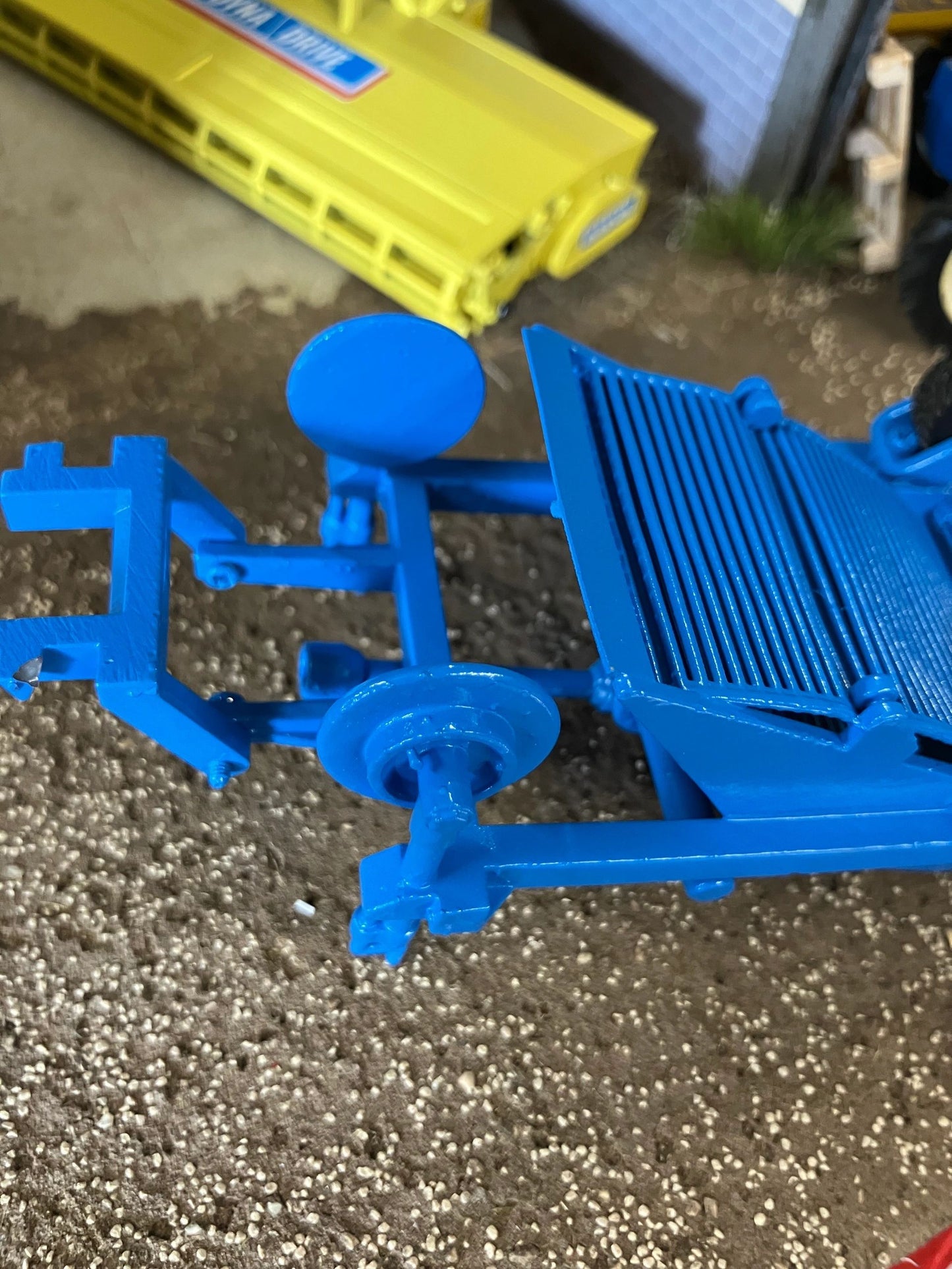Ransomes 2 row Potato Harvester Blue Hand built 1:32 scale Image 5