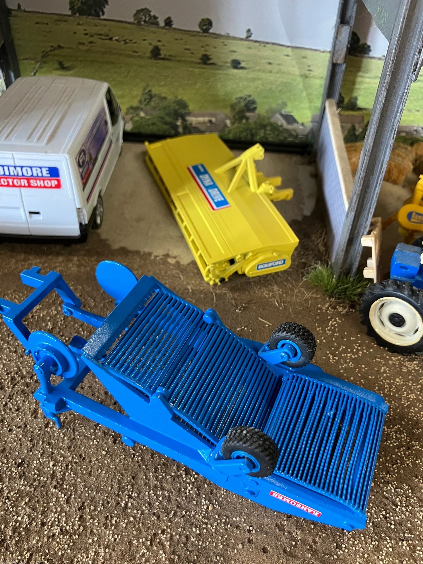 Ransomes 2 row Potato Harvester Blue Hand built 1:32 scale Image 6