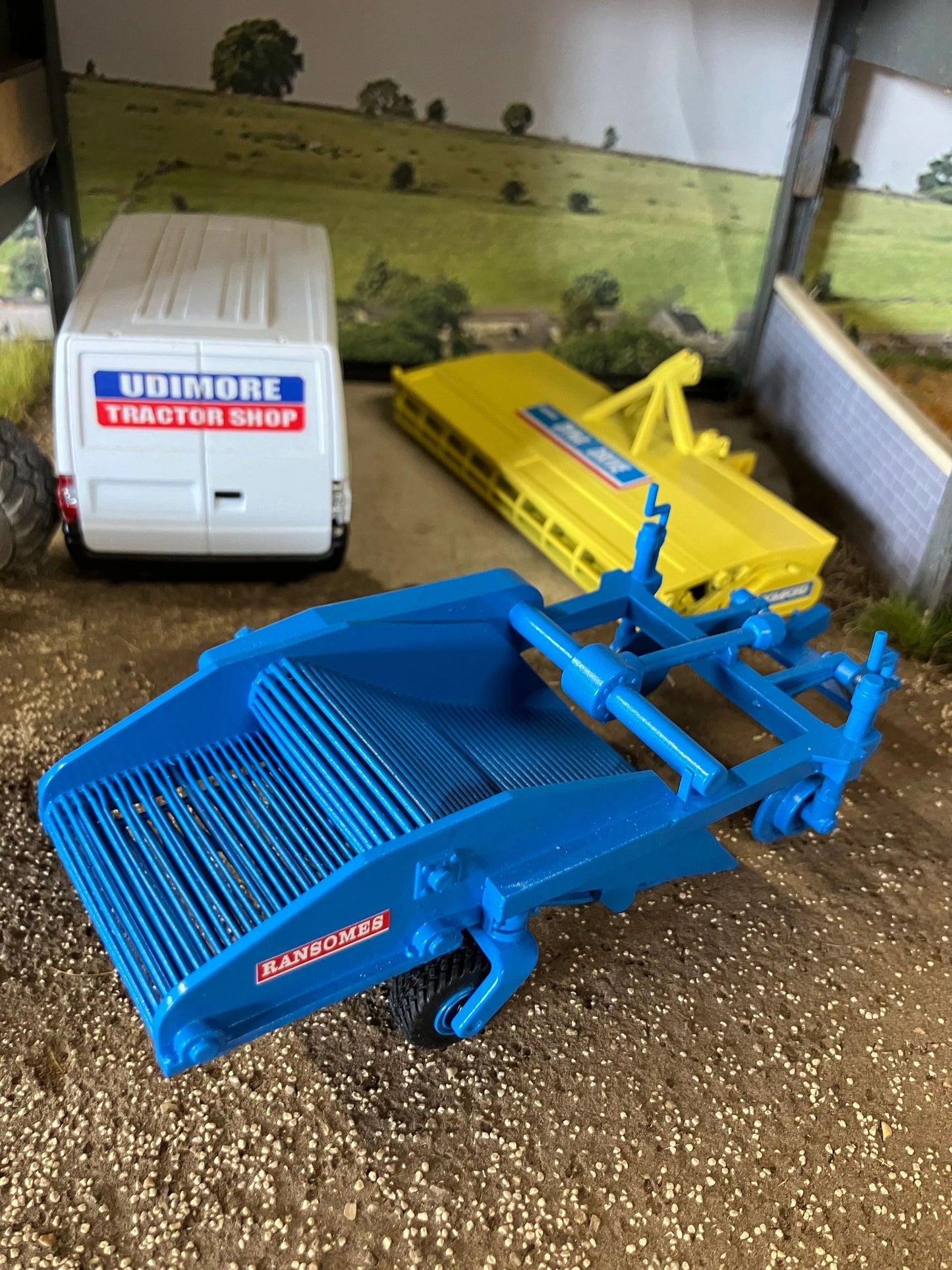 Ransomes 2 row Potato Harvester Blue Hand built 1:32 scale Image 7