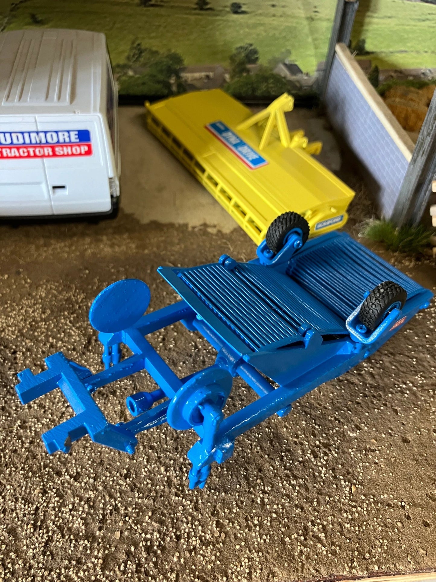 Ransomes 2 row Potato Harvester Blue Hand built 1:32 scale Image 8