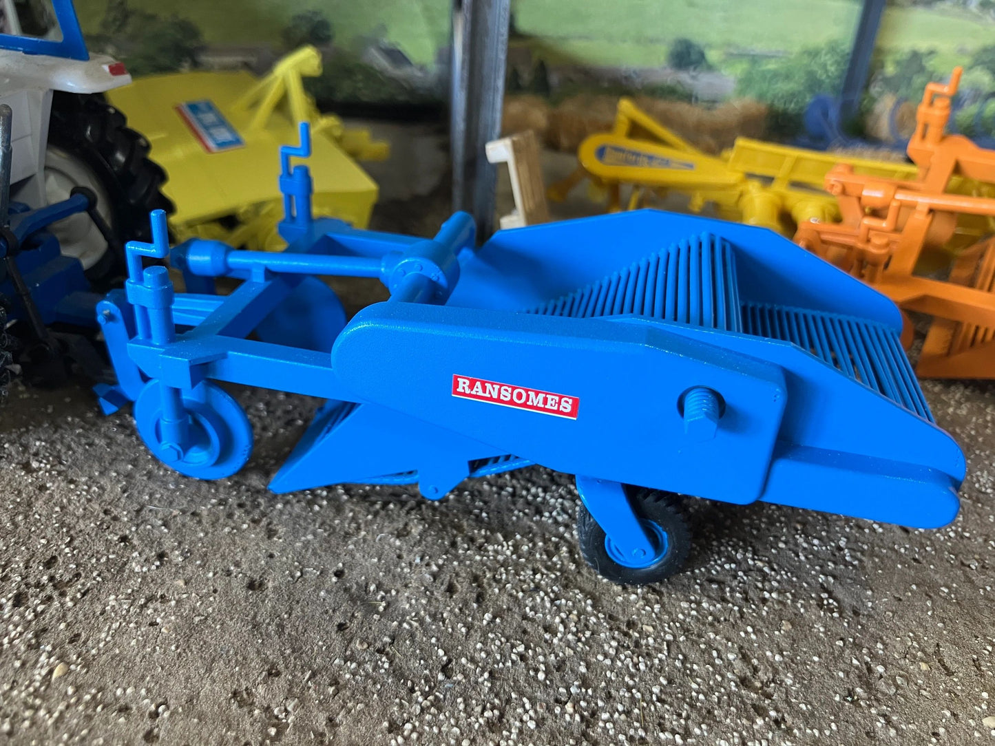 Ransomes 2 row Potato Harvester Blue Hand built 1:32 scale Image 9