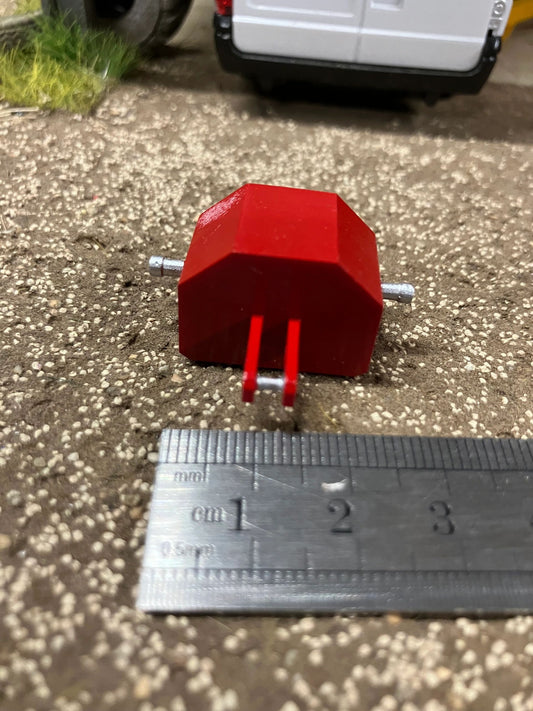 Red Front weight tractor system farm 1:32 scale Image