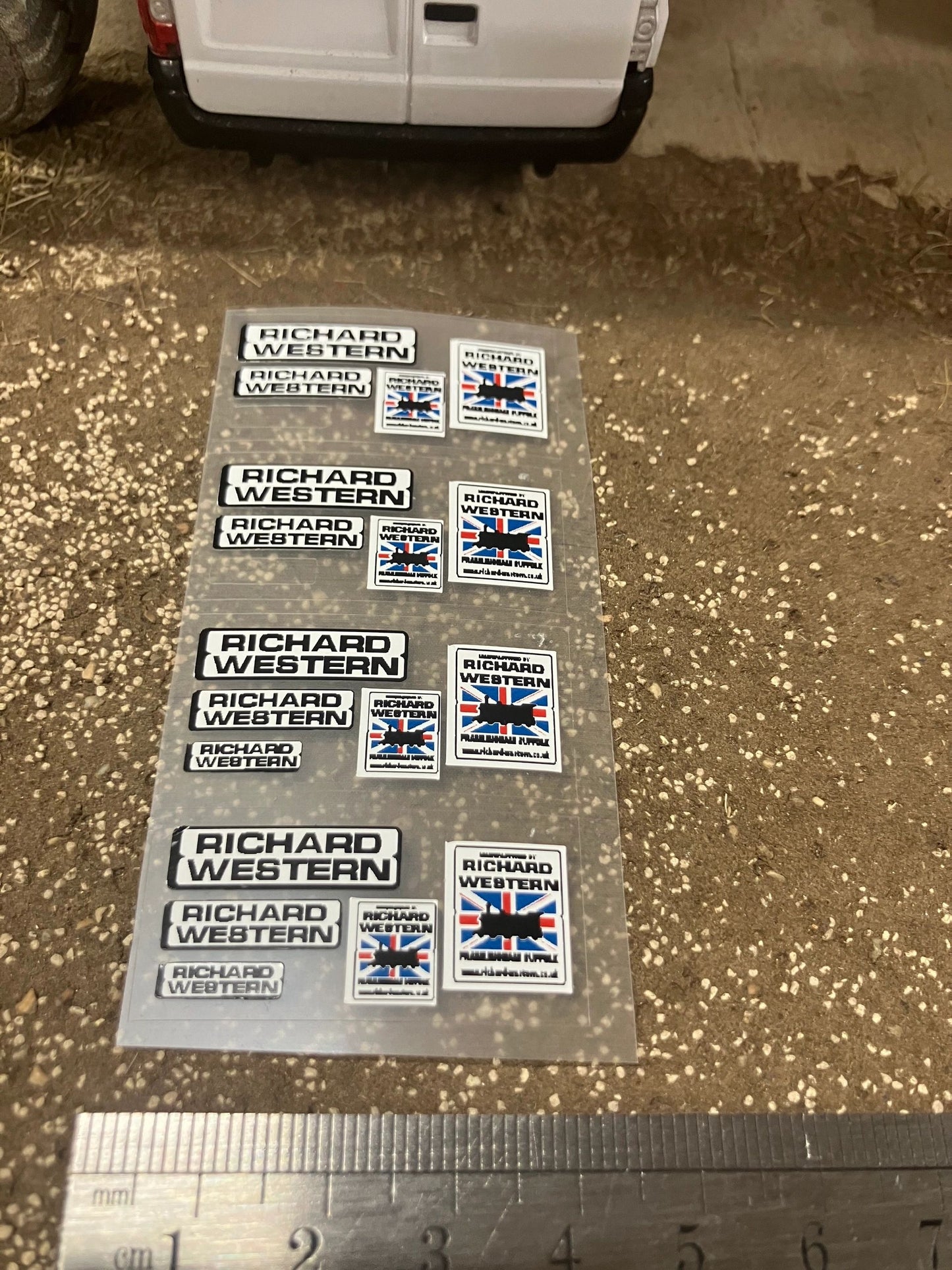 Richard Western trailer farm machinery decals x 20 High quality vinyl decal packs 1:32 scale stickers Image 3
