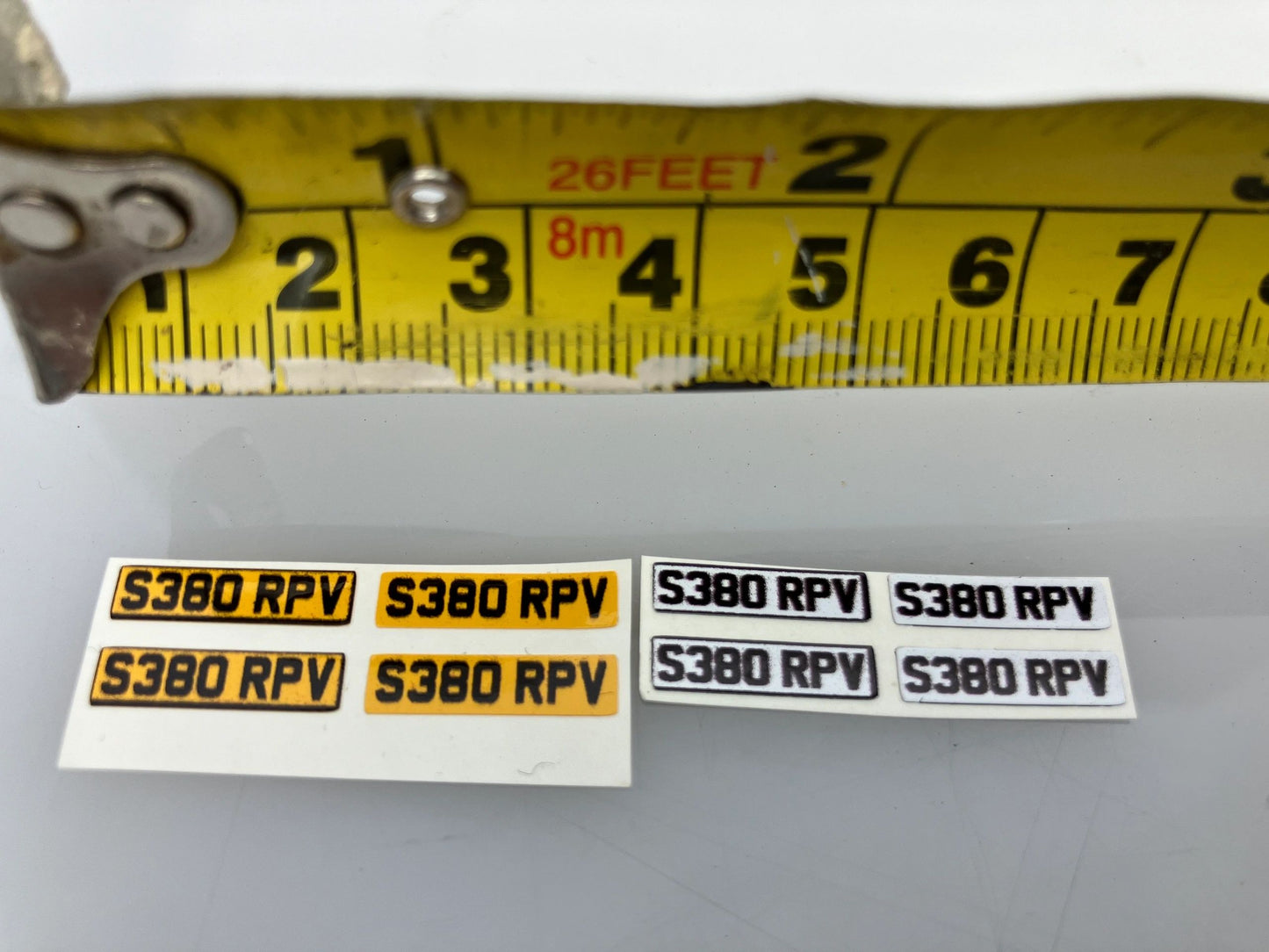 S380 RPV number plates Professional Pre Cut High quality vinyl decal packs stickers 1:32 scale Image