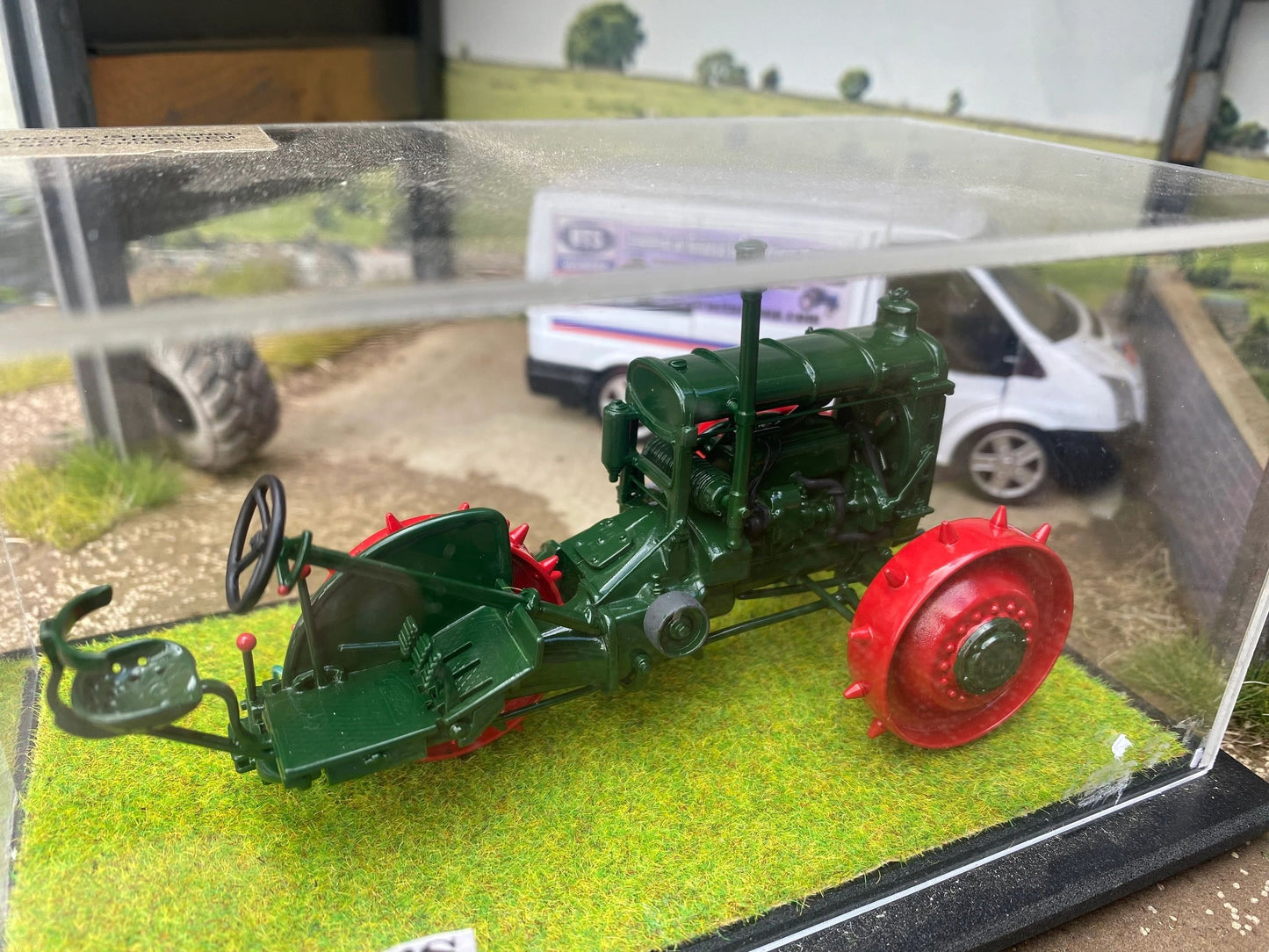 SCALEdown Handbuilt T069 1920’s GLASGOW Scottish 3 Wheeled Tractor 1:32 scale Display case COLLECTION ONLY Image 5