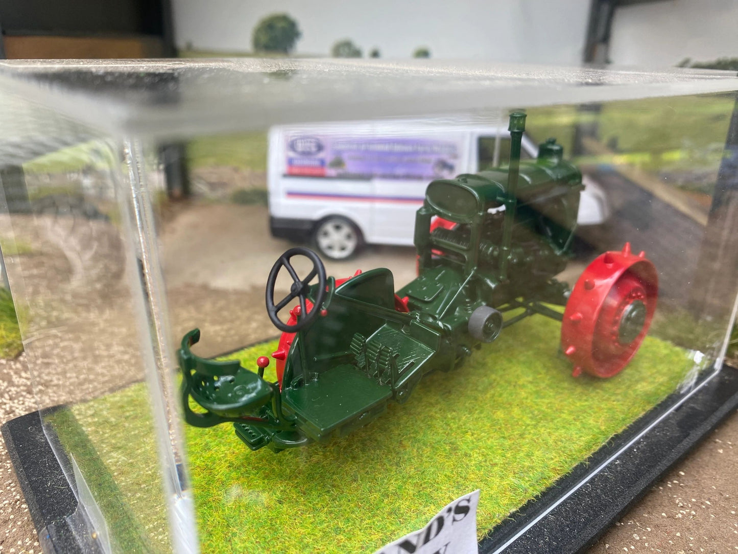 SCALEdown Handbuilt T069 1920’s GLASGOW Scottish 3 Wheeled Tractor 1:32 scale Display case COLLECTION ONLY Image 6
