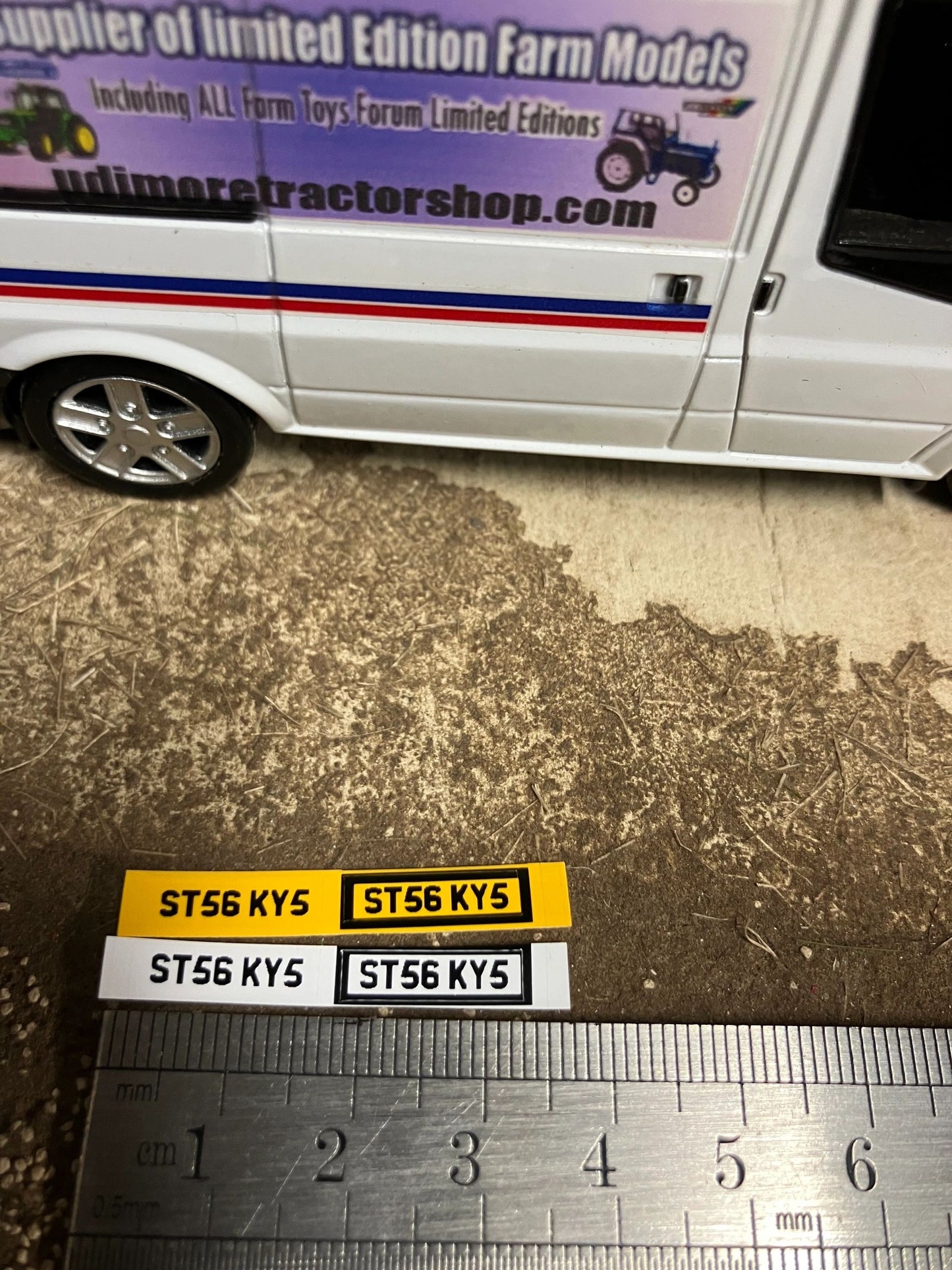 ST56 KY5 number plates Professional Pre Cut High quality vinyl decal packs stickers 1:32 scale Image 3