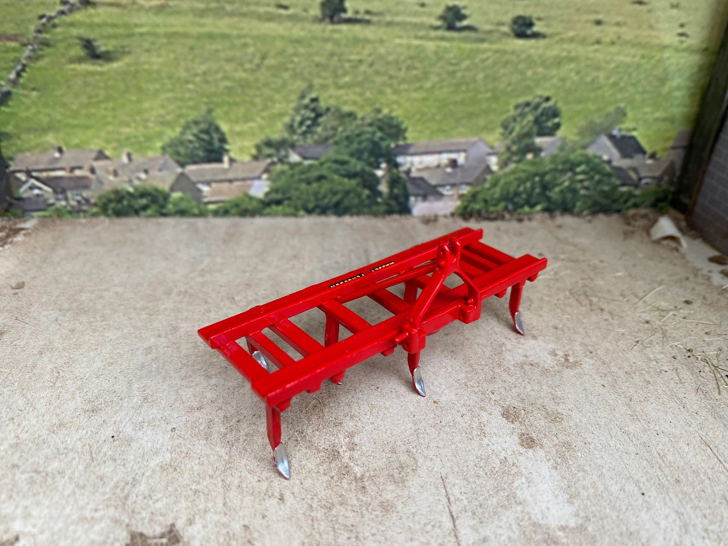 Scratch built Handbuilt Red Massey Ferguson Cultivator 1.32 Farm Image 4