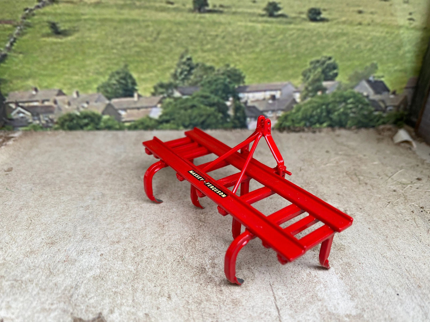 Scratch built Handbuilt Red Massey Ferguson Cultivator 1.32 Farm Image 5