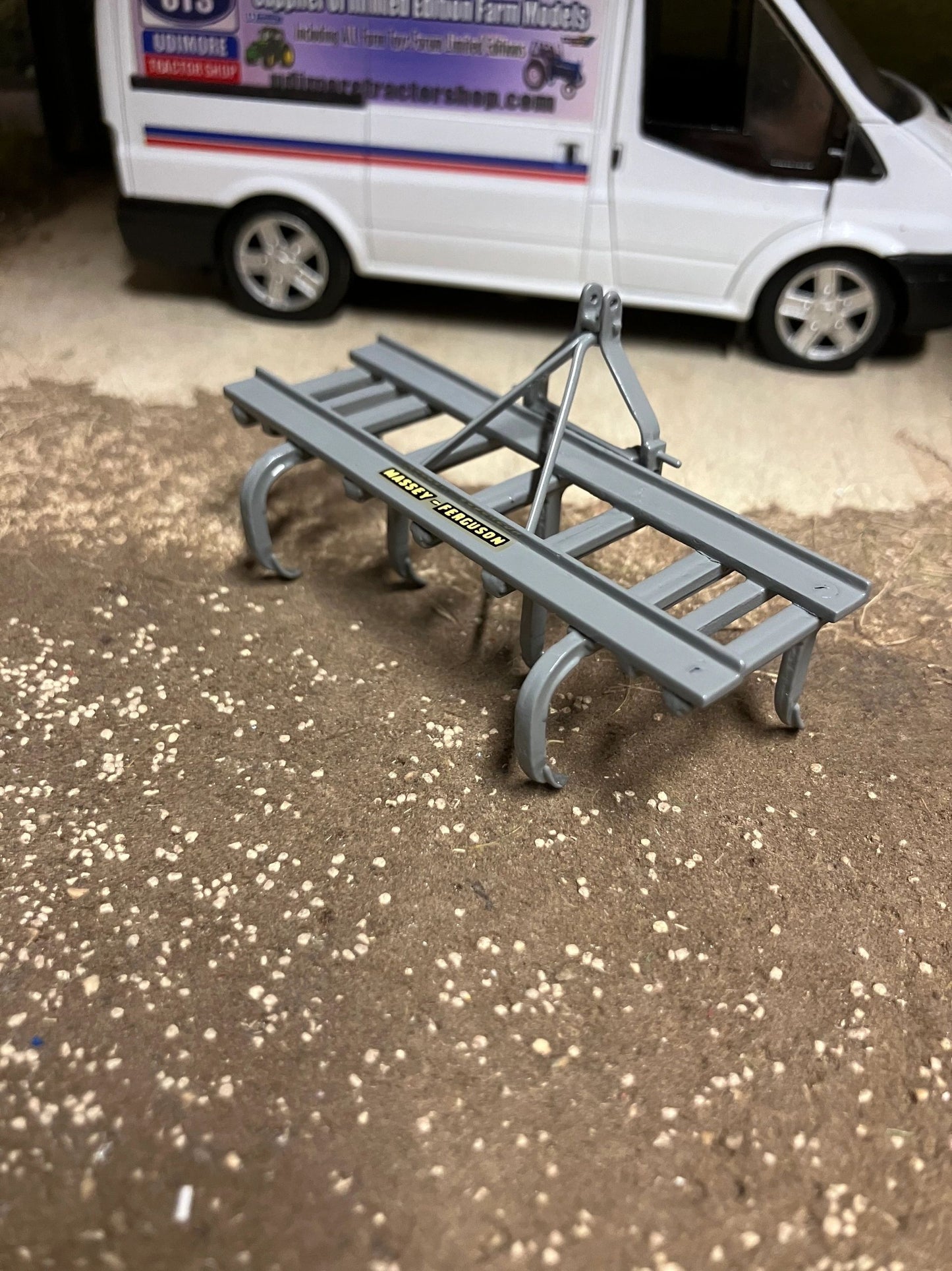 Scratch built Handbuilt grey version Massey Ferguson Cultivator 1.32 Farm Image 2