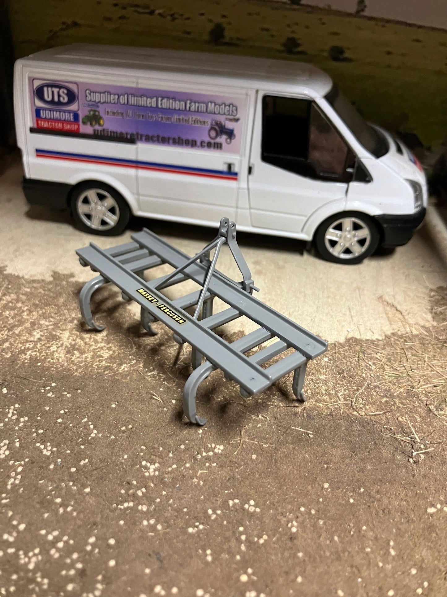Scratch built Handbuilt grey version Massey Ferguson Cultivator 1.32 Farm Image 3