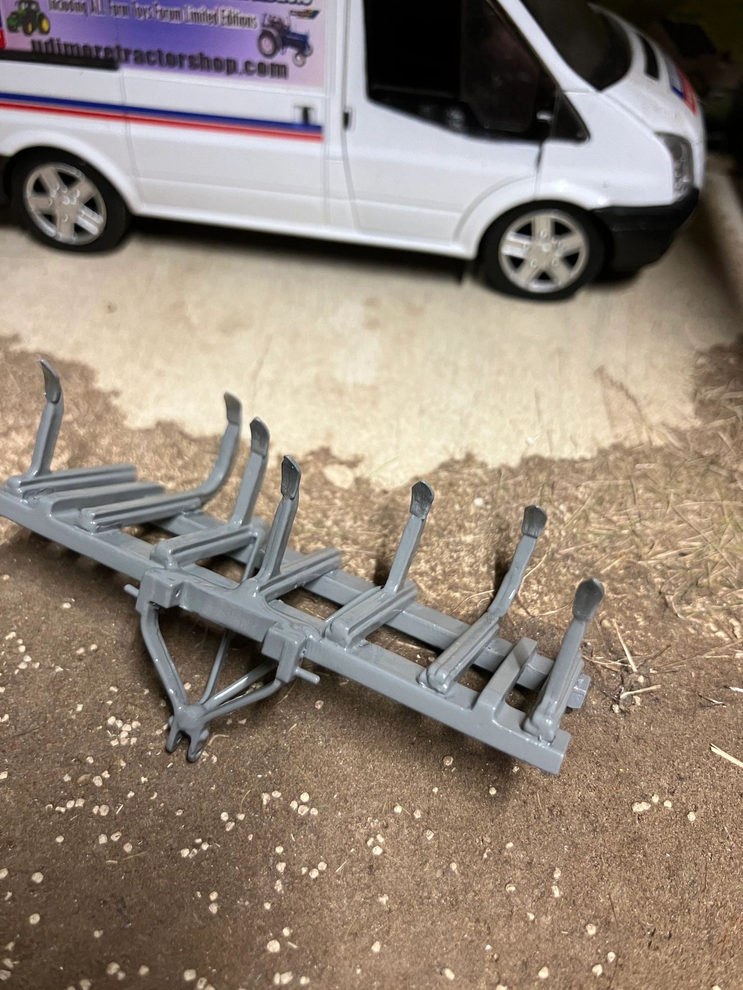 Scratch built Handbuilt grey version Massey Ferguson Cultivator 1.32 Farm Image 4