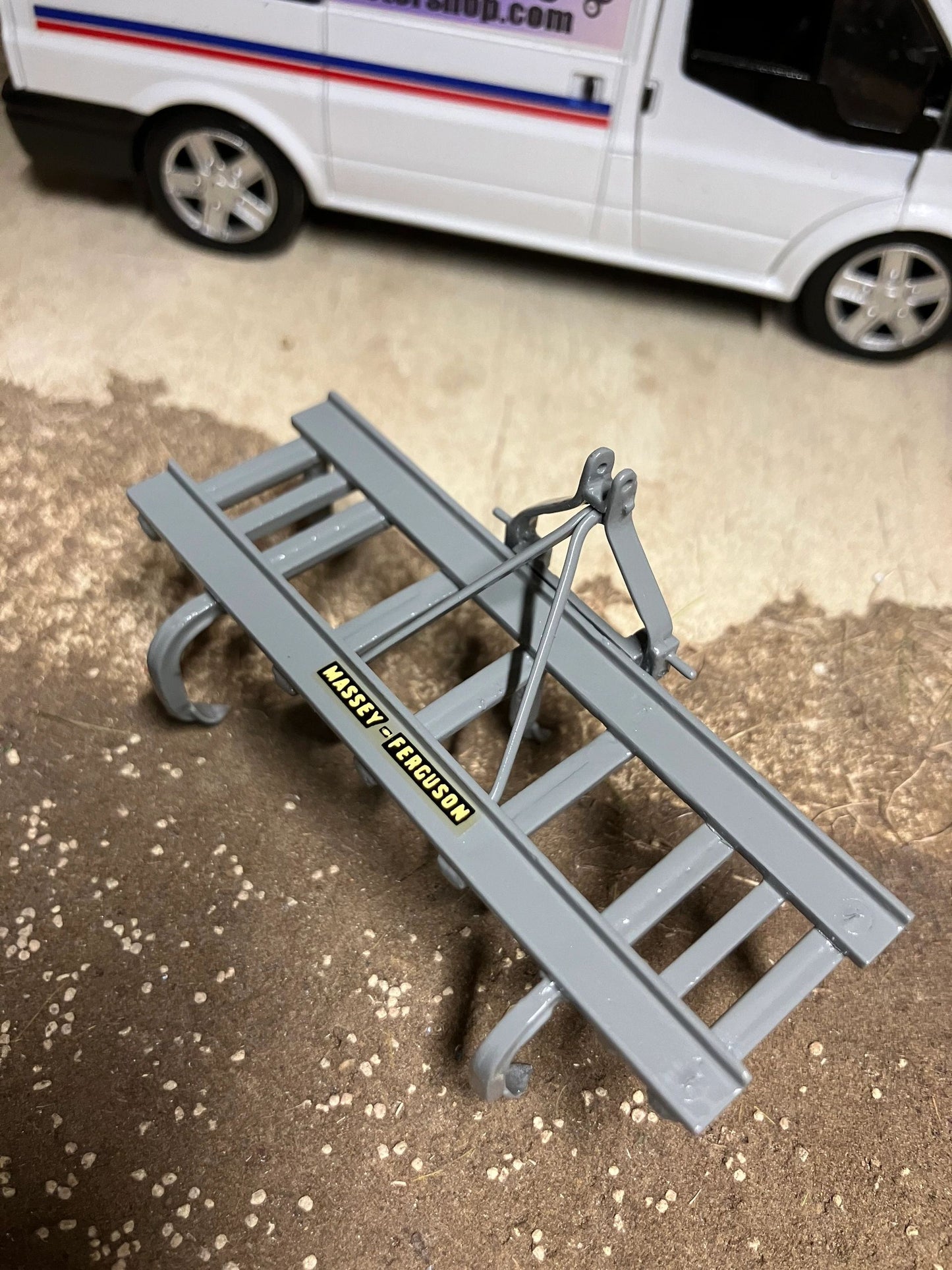 Scratch built Handbuilt grey version Massey Ferguson Cultivator 1.32 Farm Image 6