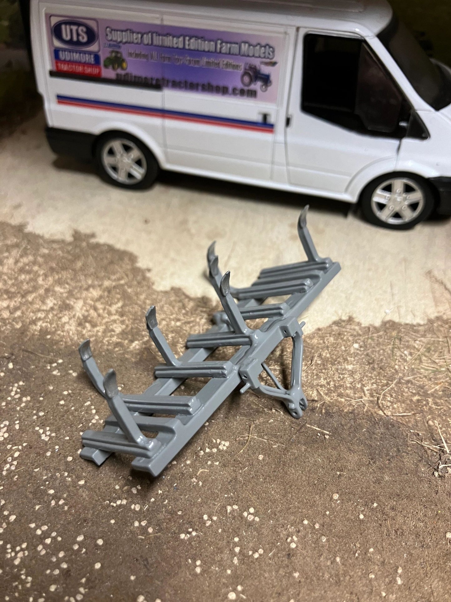 Scratch built Handbuilt grey version Massey Ferguson Cultivator 1.32 Farm Image 7