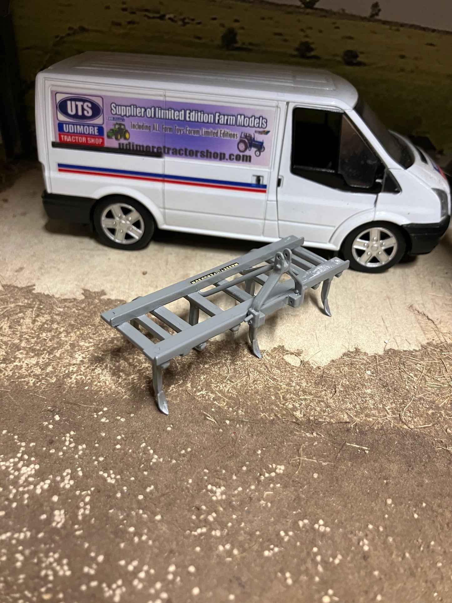 Scratch built Handbuilt grey version Massey Ferguson Cultivator 1.32 Farm Image 8