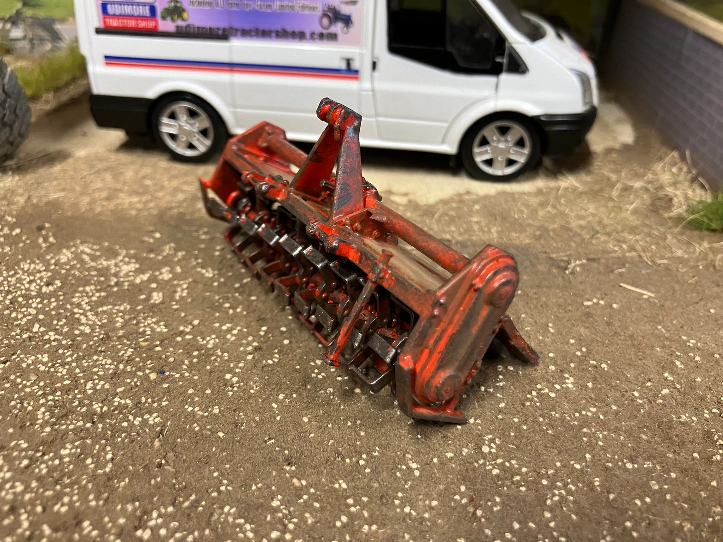 Scratch built Handbuilt weathered Rotovator 1:32 scale Farm Image 3