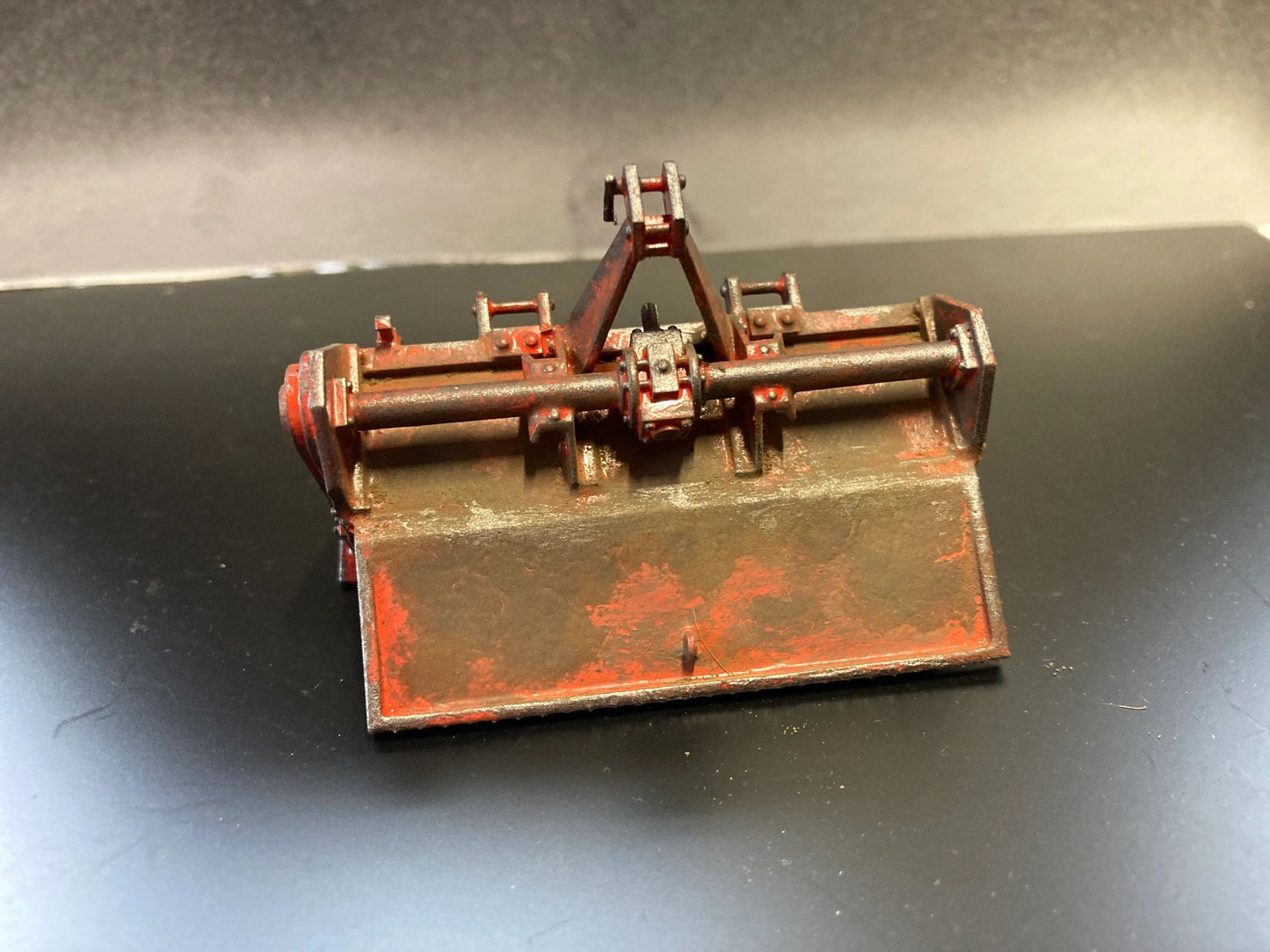 Scratch built Handbuilt weathered Rotovator 1:32 scale Farm Image 9