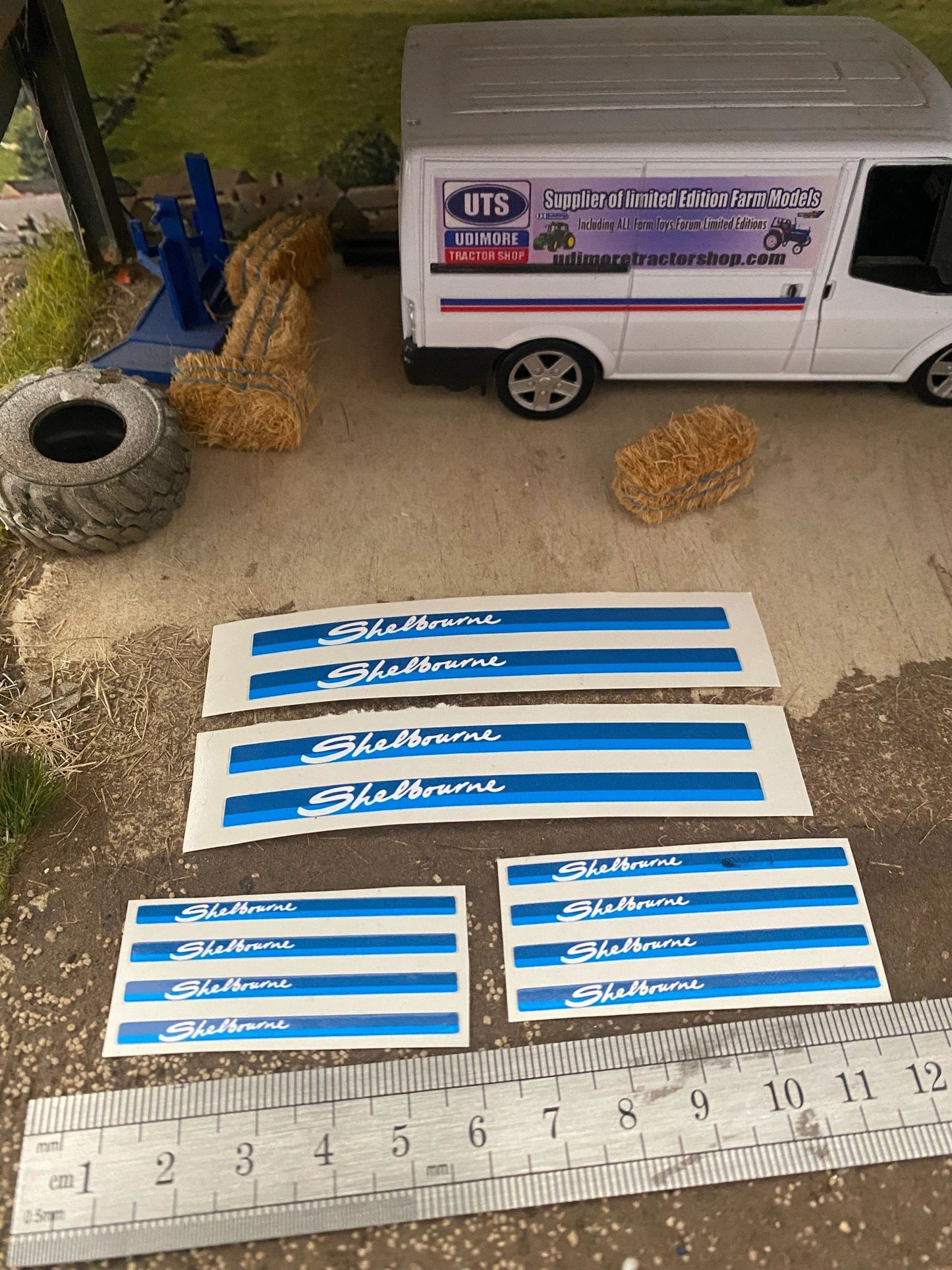 Shelbourne Farm Machinery trucks Professional Pre Cut High quality vinyl decal packs stickers 1:32 scale Image