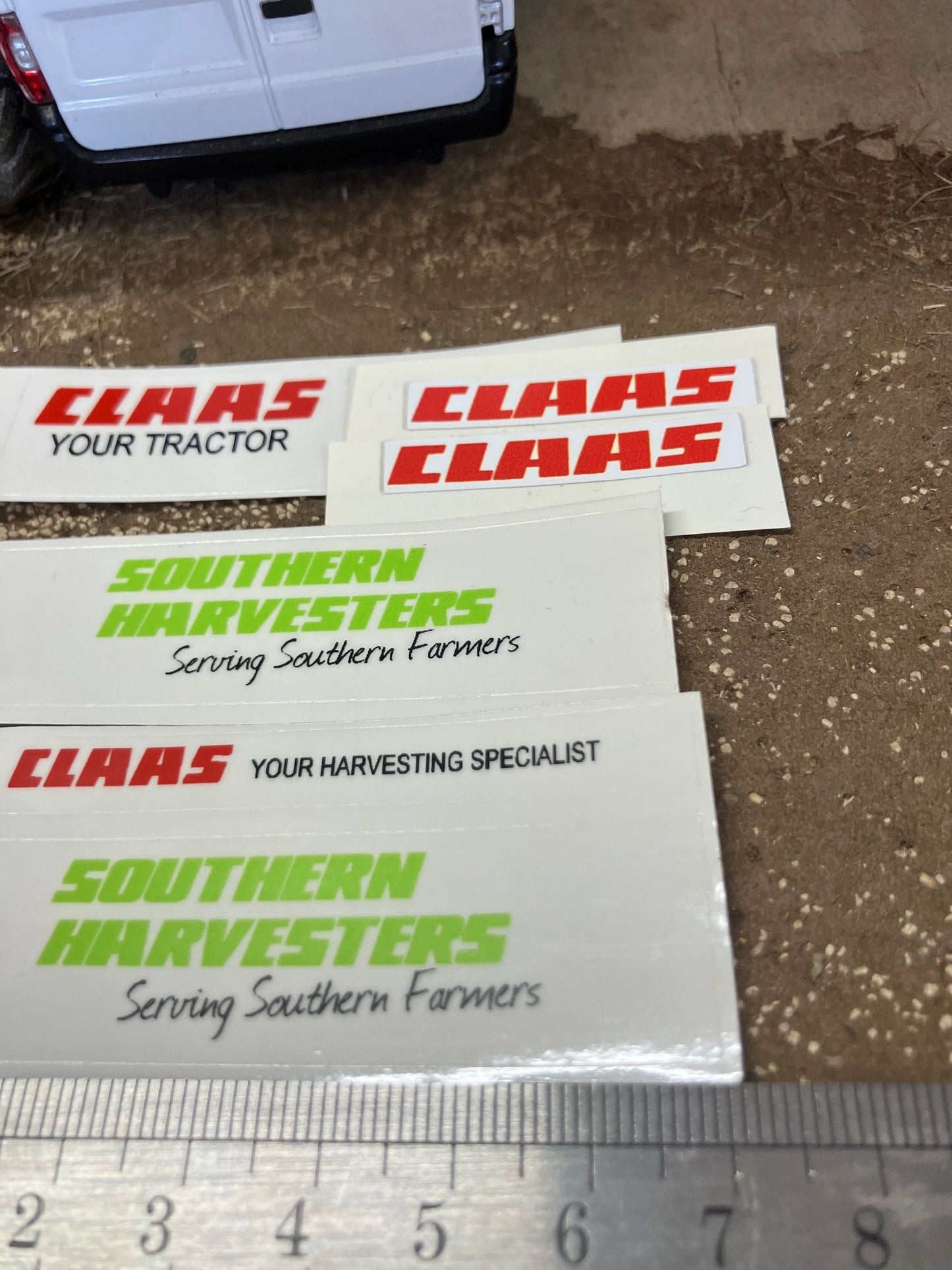 Southern Harvester Claas farm machinery dealership x pre cut professional High quality vinyl stickers set Claas farm machinery tractor combine decals Image