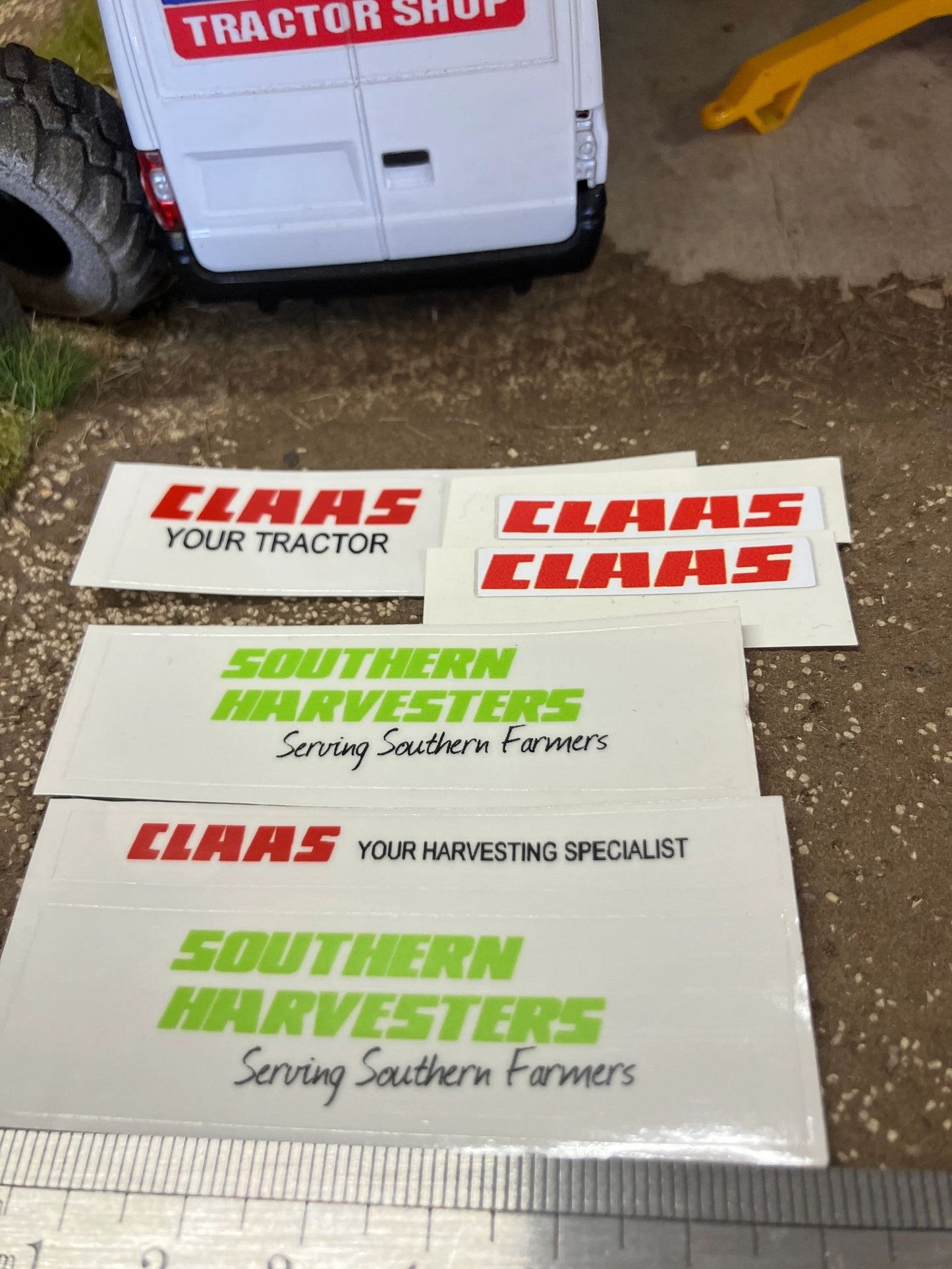 Southern Harvester Claas farm machinery dealership x pre cut professional High quality vinyl stickers set Claas farm machinery tractor combine decals Image 2
