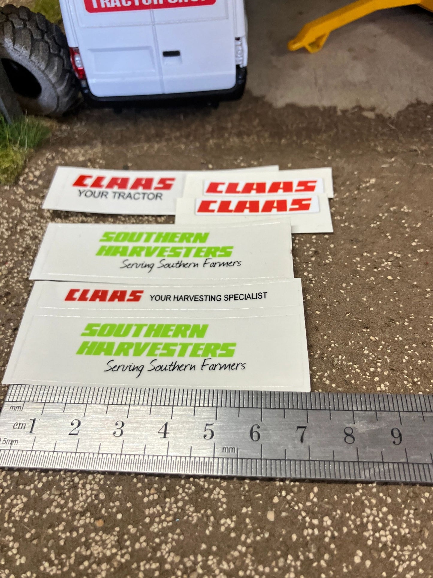 Southern Harvester Claas farm machinery dealership x pre cut professional High quality vinyl stickers set Claas farm machinery tractor combine decals Image 3