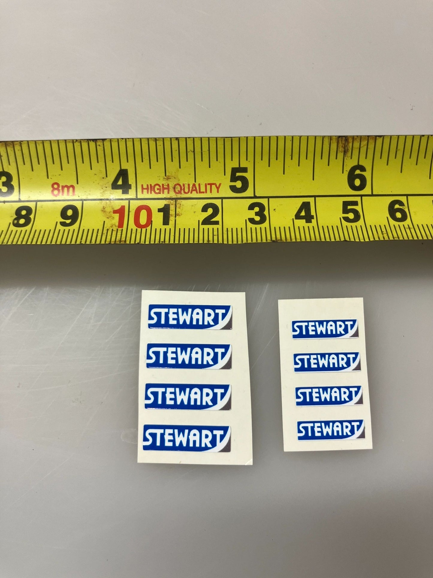 Stewart Trailer farm machinery decals 1:32 scale High quality vinyl pack 8 sticker set Image 2