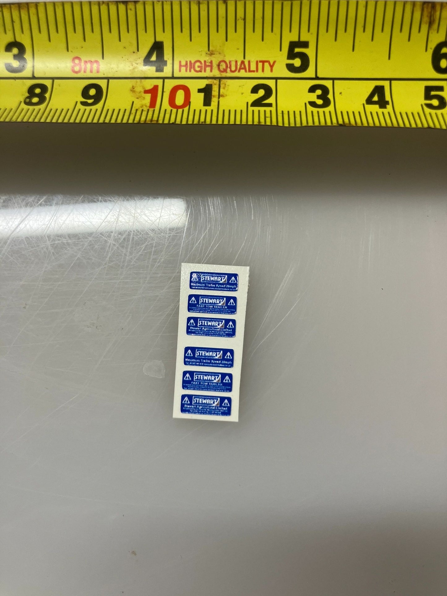 Stewart Trailer farm machinery decals 1:32 scale High quality vinyl pack 6 sticker set Image 2
