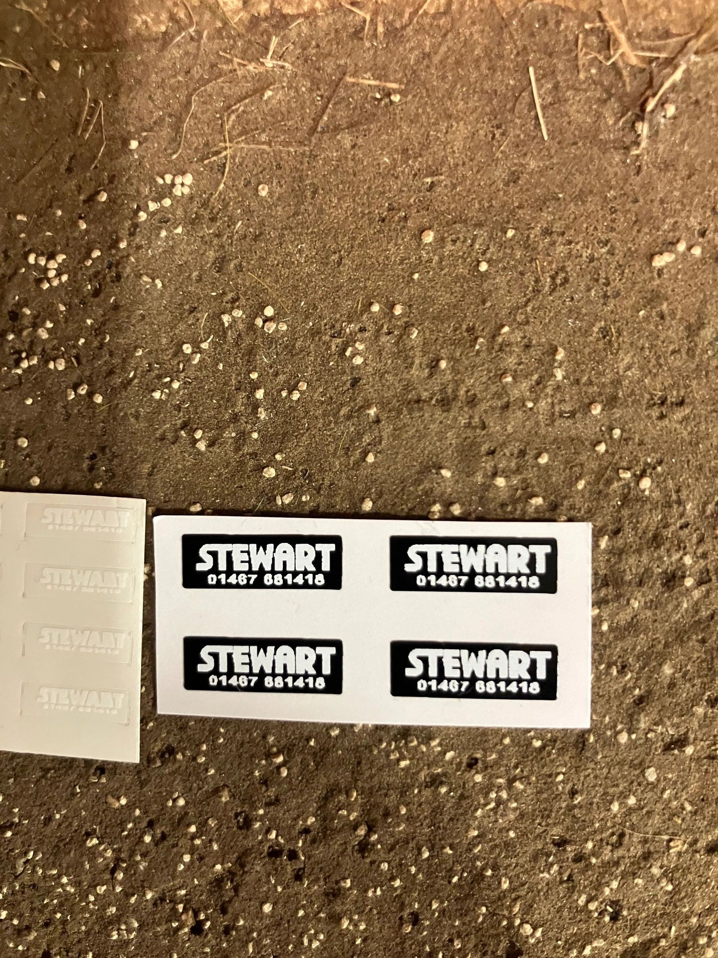 Stewart Trailer farm machinery decals 1:32 scale High quality vinyl pack 12 sticker set Image 3