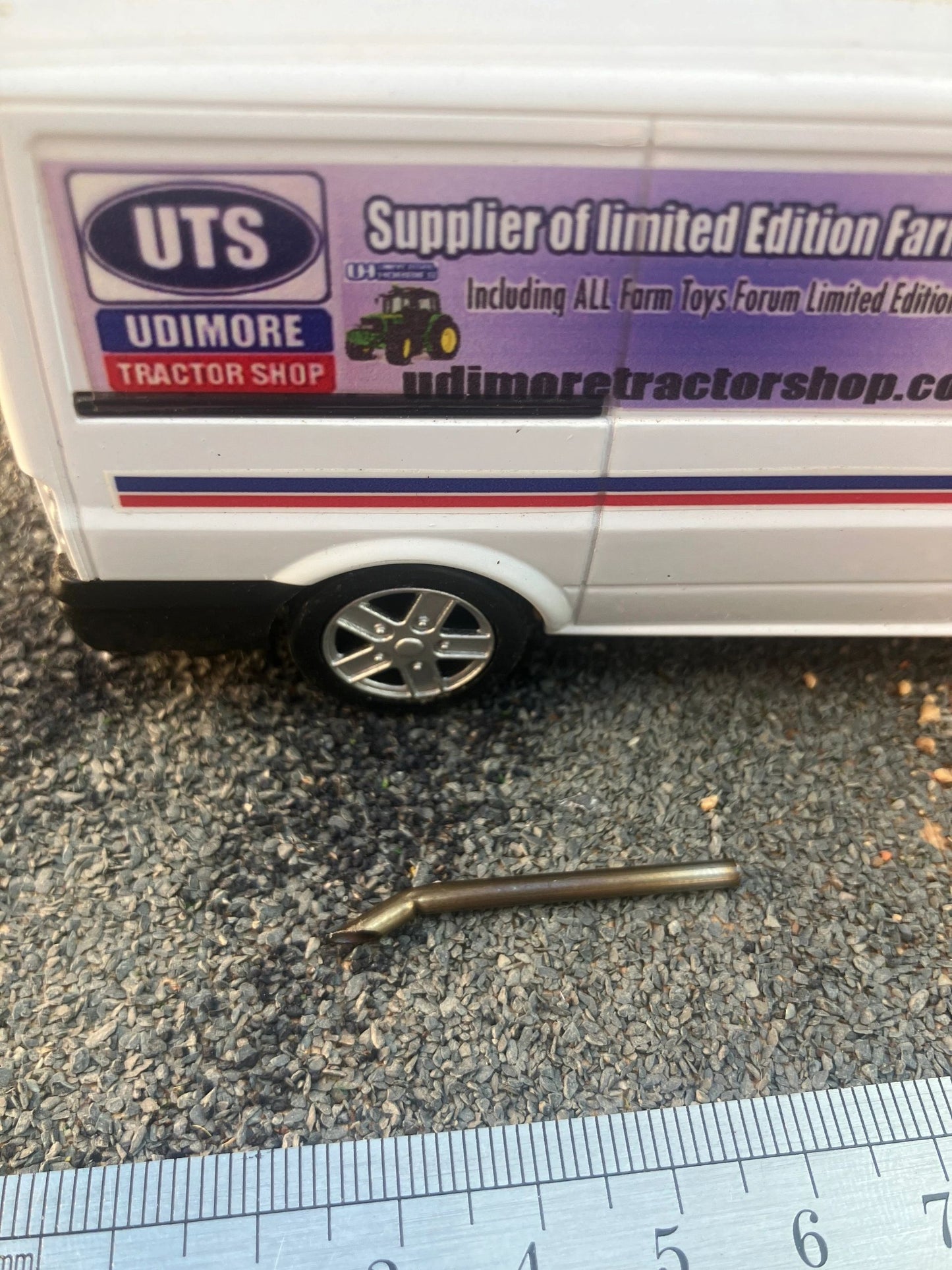 Straight Pipe Tractor Exhaust Stainless Steel 2.5mm Type 2 1:32 scale 4 cylinder Image 6