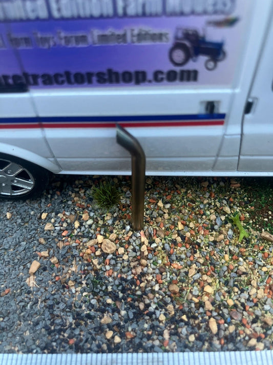 Straight Pipe Tractor Exhaust Stainless Steel 3mm Type 4 1:32 scale 6 cylinder Image 2