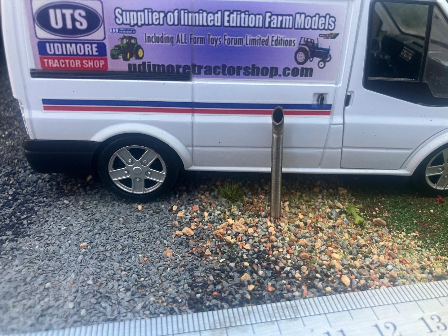 Straight Pipe Tractor Exhaust Stainless Steel 3mm Type 3 1:32 scale 6 cylinder Image 3