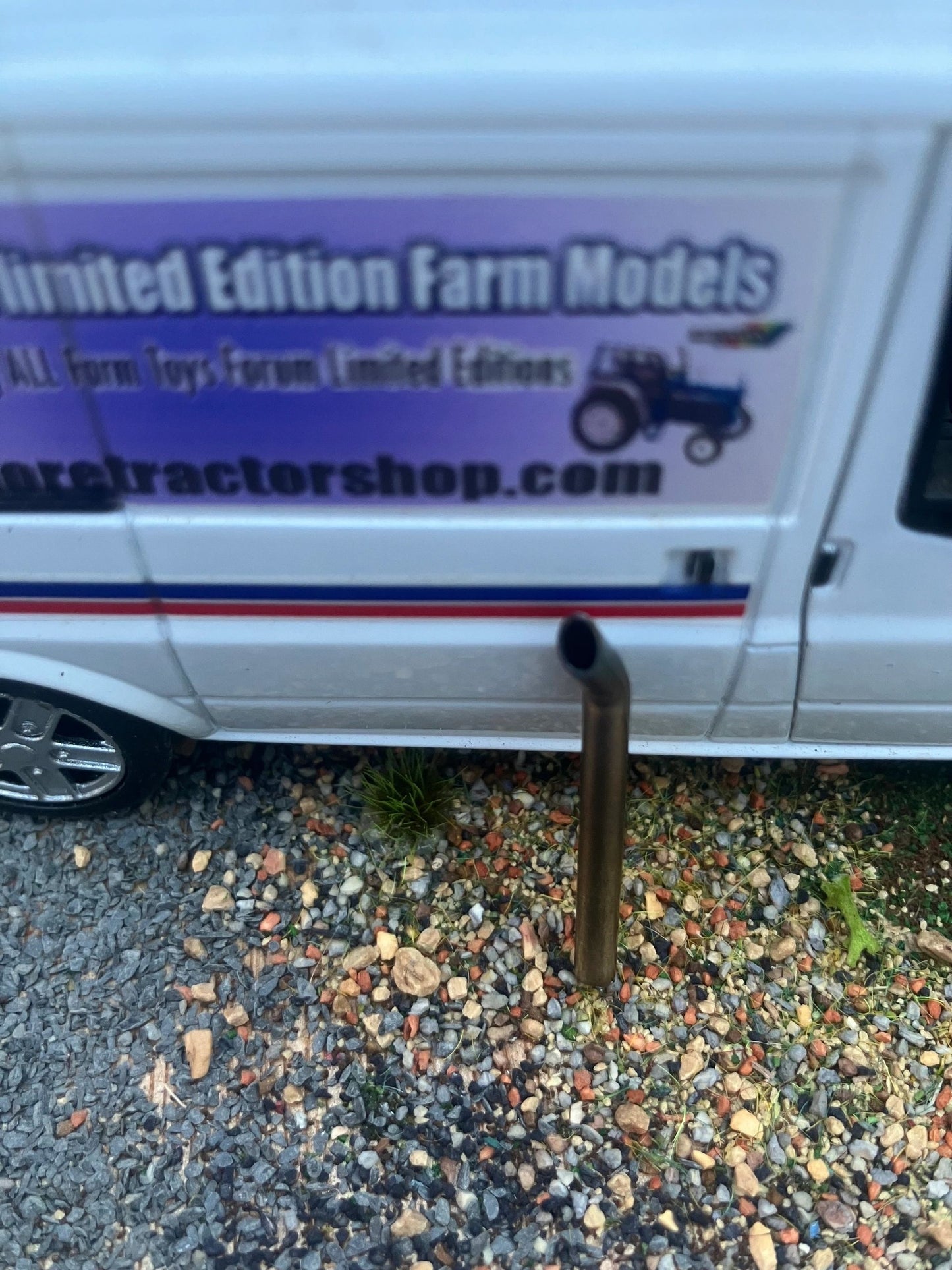 Straight Pipe Tractor Exhaust Stainless Steel 3mm Type 4 1:32 scale 6 cylinder Image 3