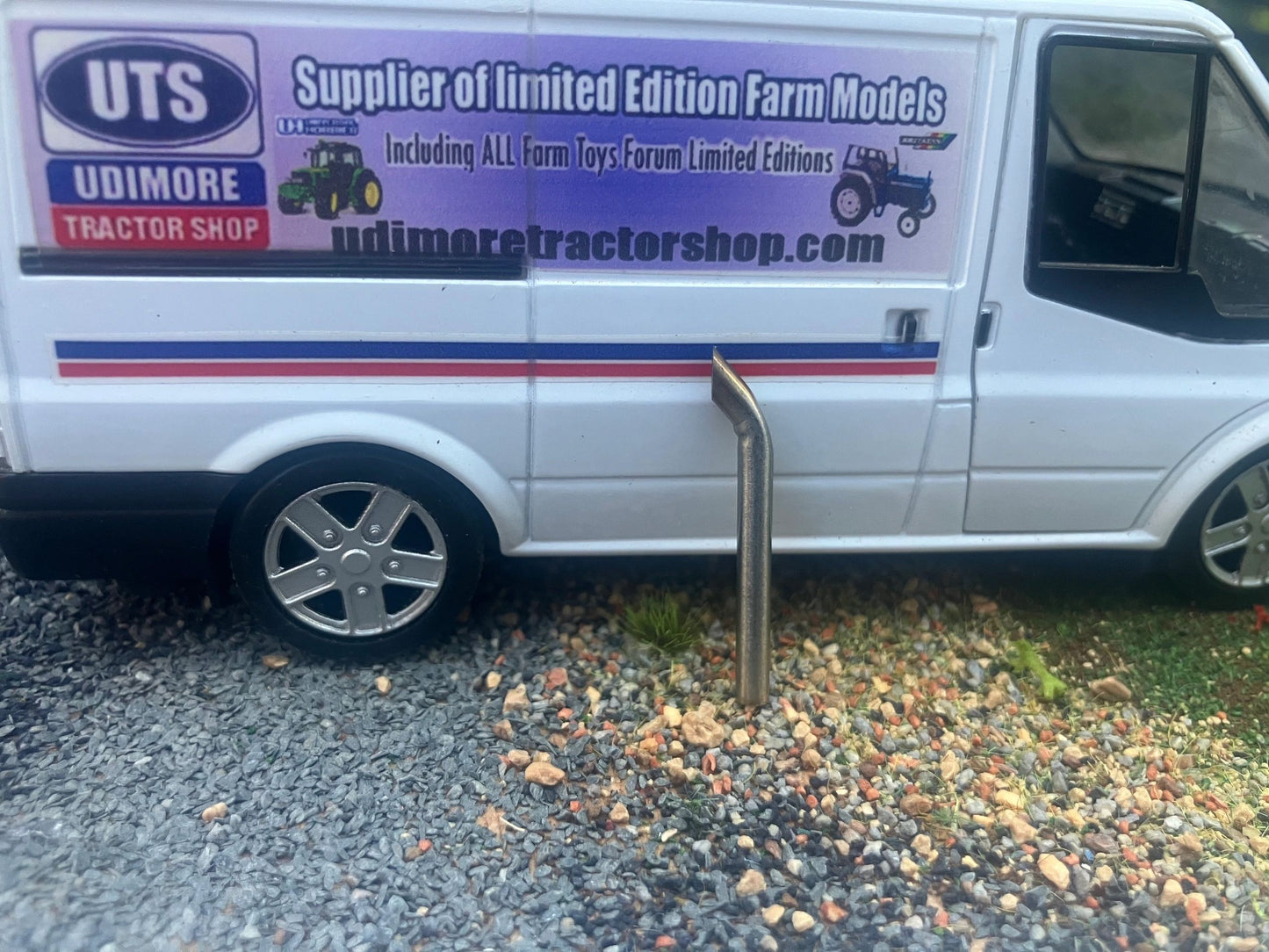 Straight Pipe Tractor Exhaust Stainless Steel 3mm Type 3 1:32 scale 6 cylinder Image 5