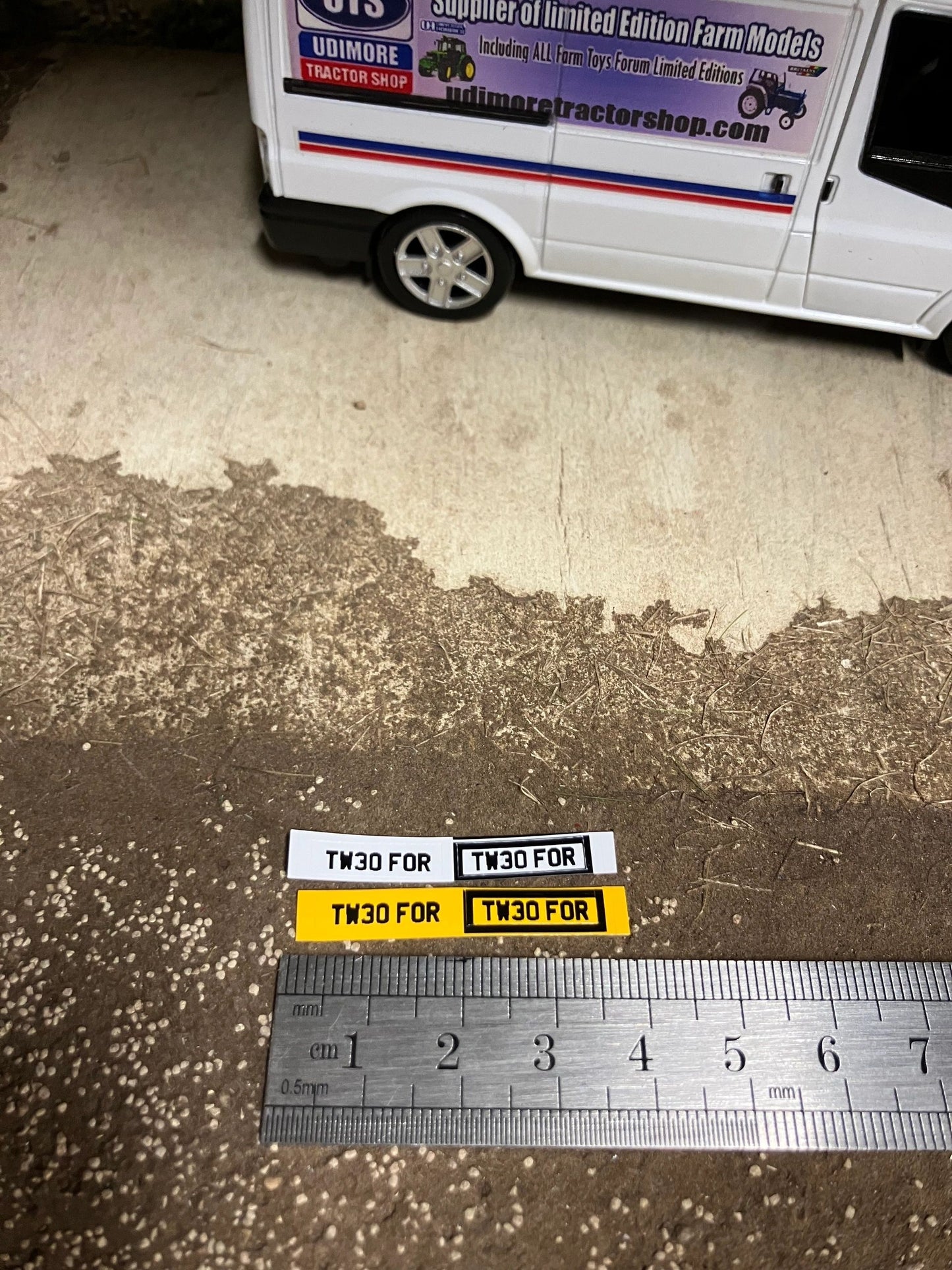TW30 FOR number plates Professional Pre Cut High quality vinyl decal packs stickers 1:32 scale Image 3