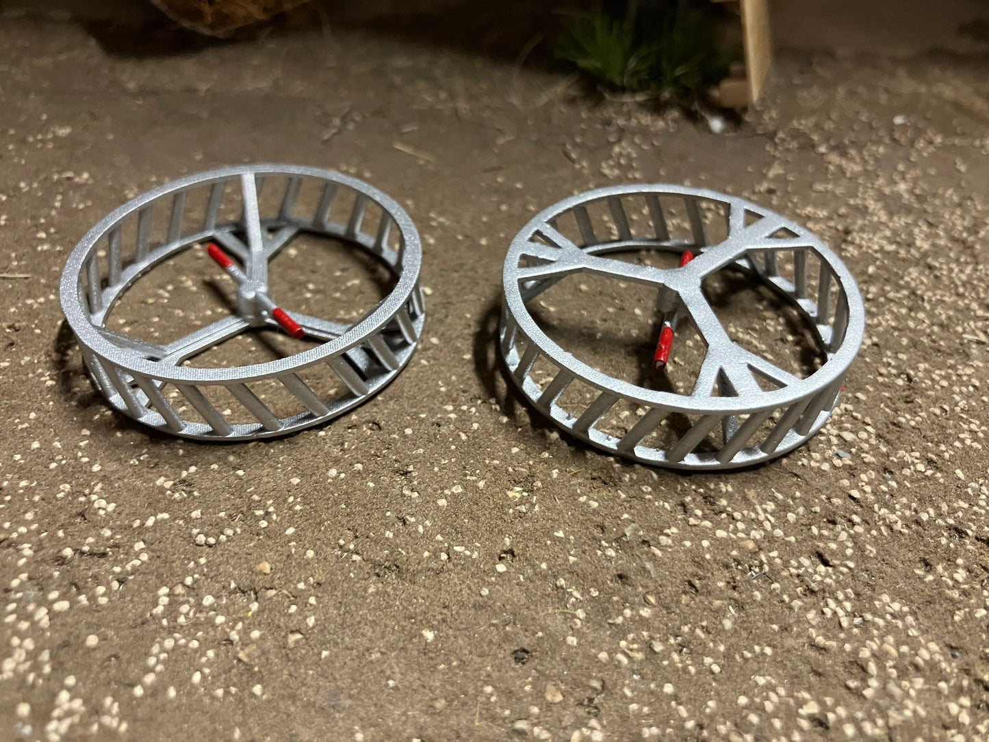 Tractor Cage wheels 40mm pair 1:32 scale fits Britains Ford plus many more Image 3