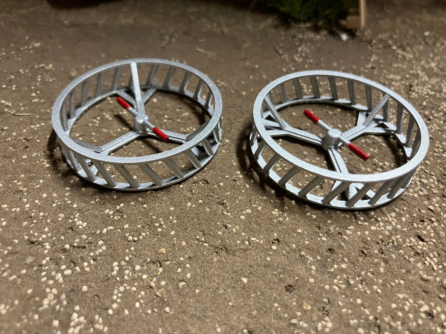 Tractor Cage wheels 40mm pair 1:32 scale fits Britains Ford plus many more Image 4