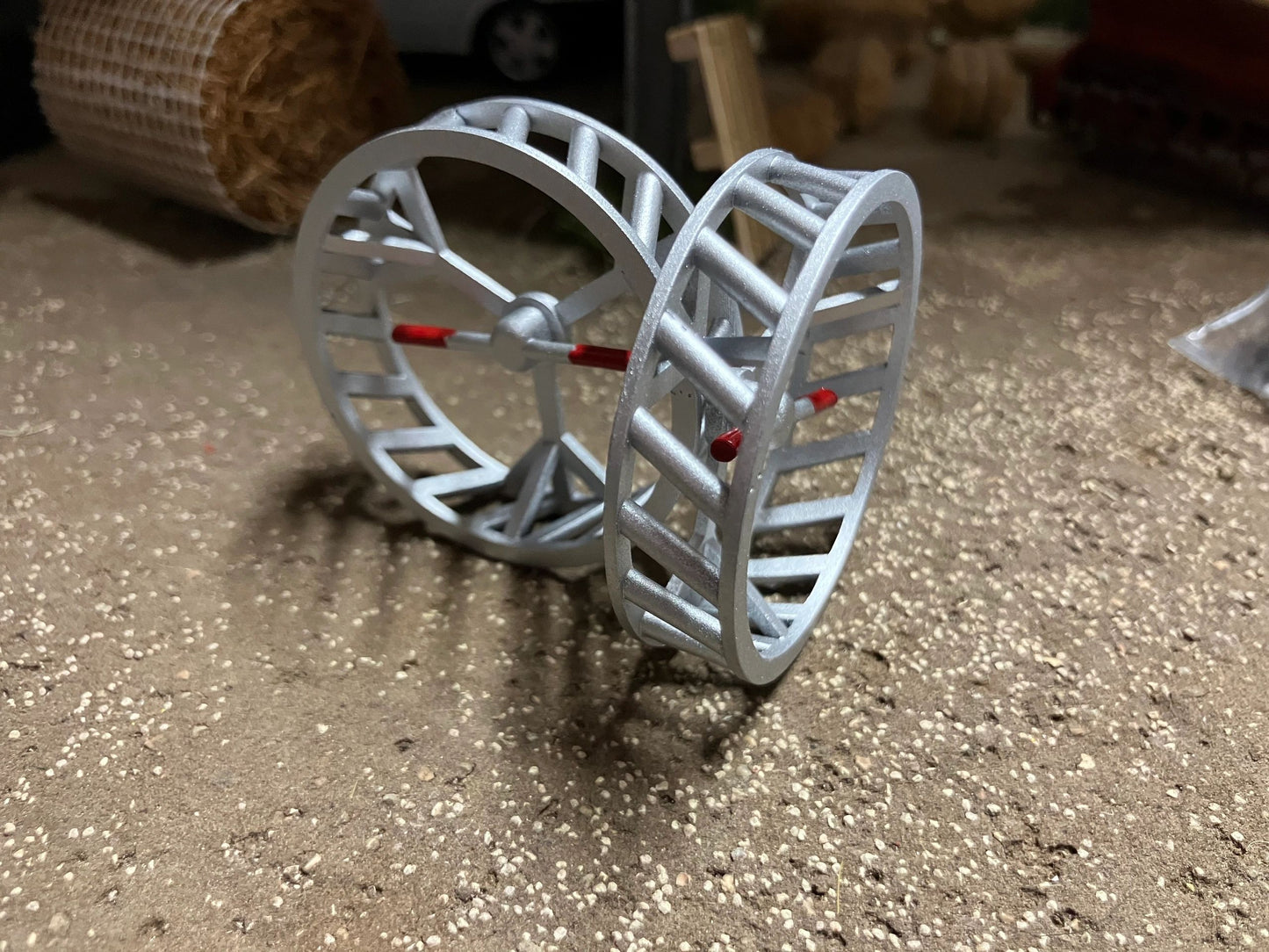 Tractor Cage wheels 48mm pair 1:32 scale fits Britains Ford Massey Ferguson Fiat Deutz Volvo MB Trac David Brown etc Image 2
